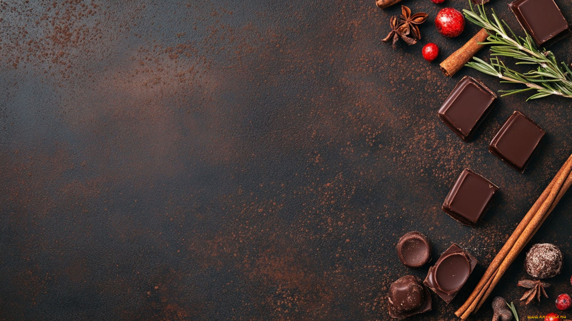 3д, графика, еда-, food, шоколад