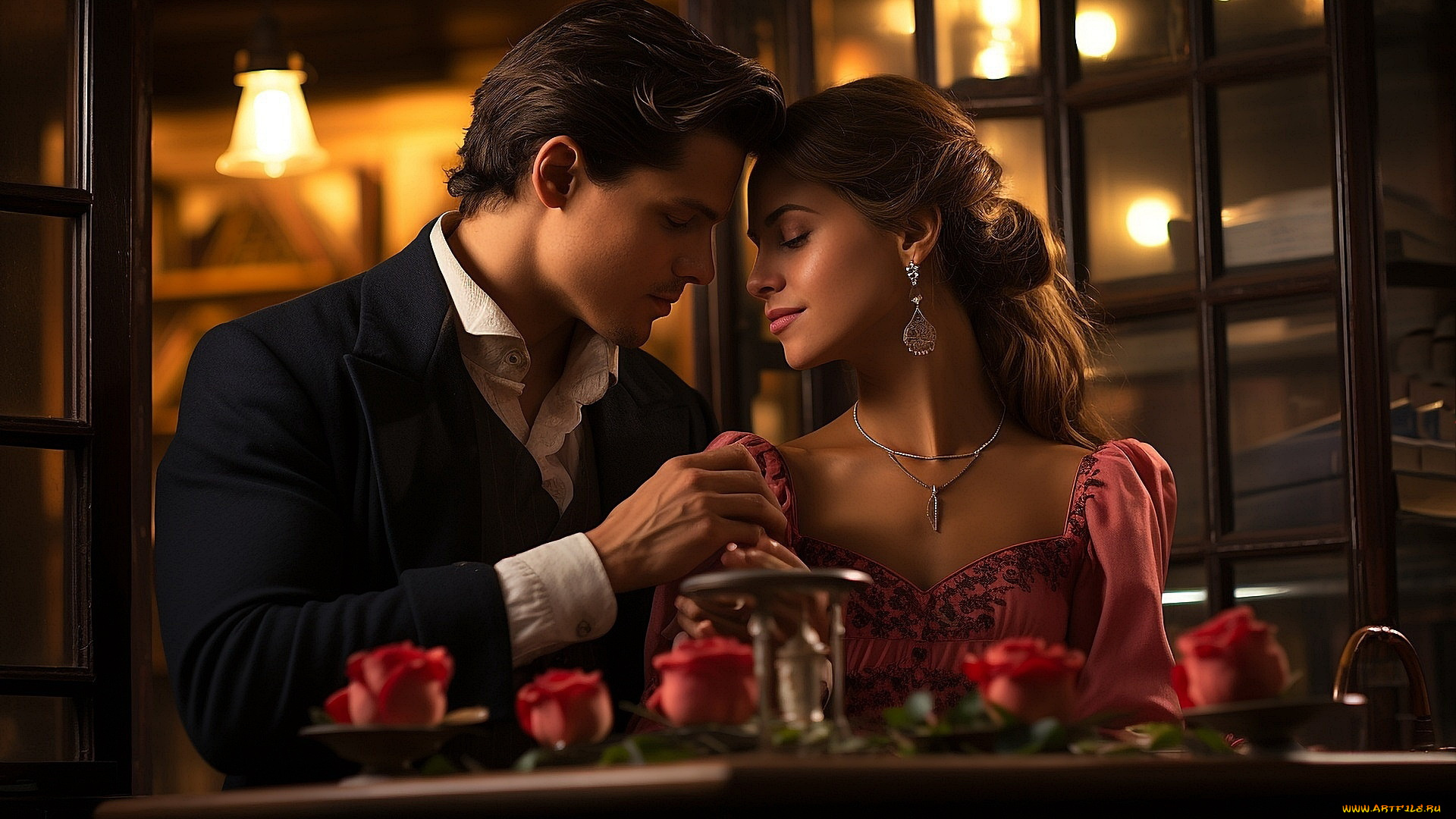 3д, графика, романтика, , romantics, влюбленные