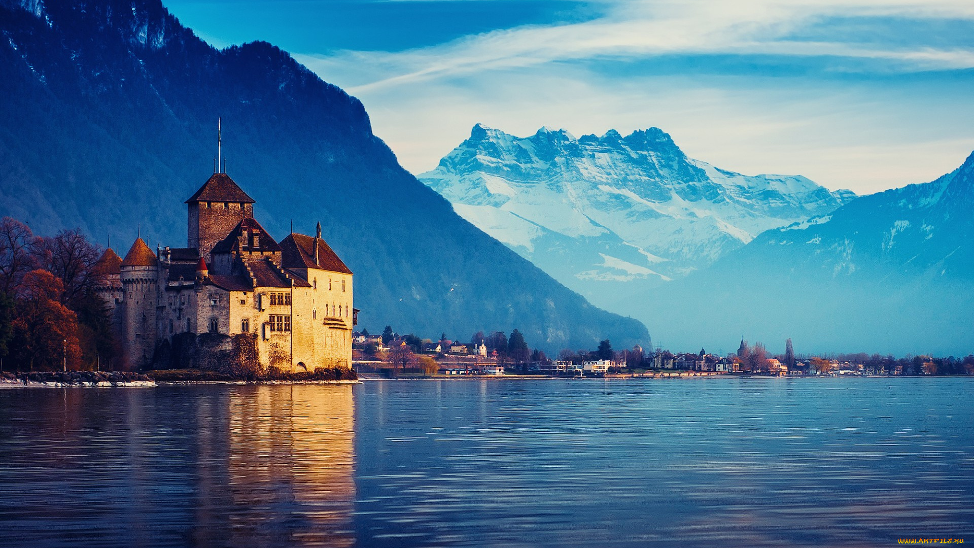 chateau, de, chillon, switzerland, города, шильонский, замок, , швейцария, chateau, de, chillon
