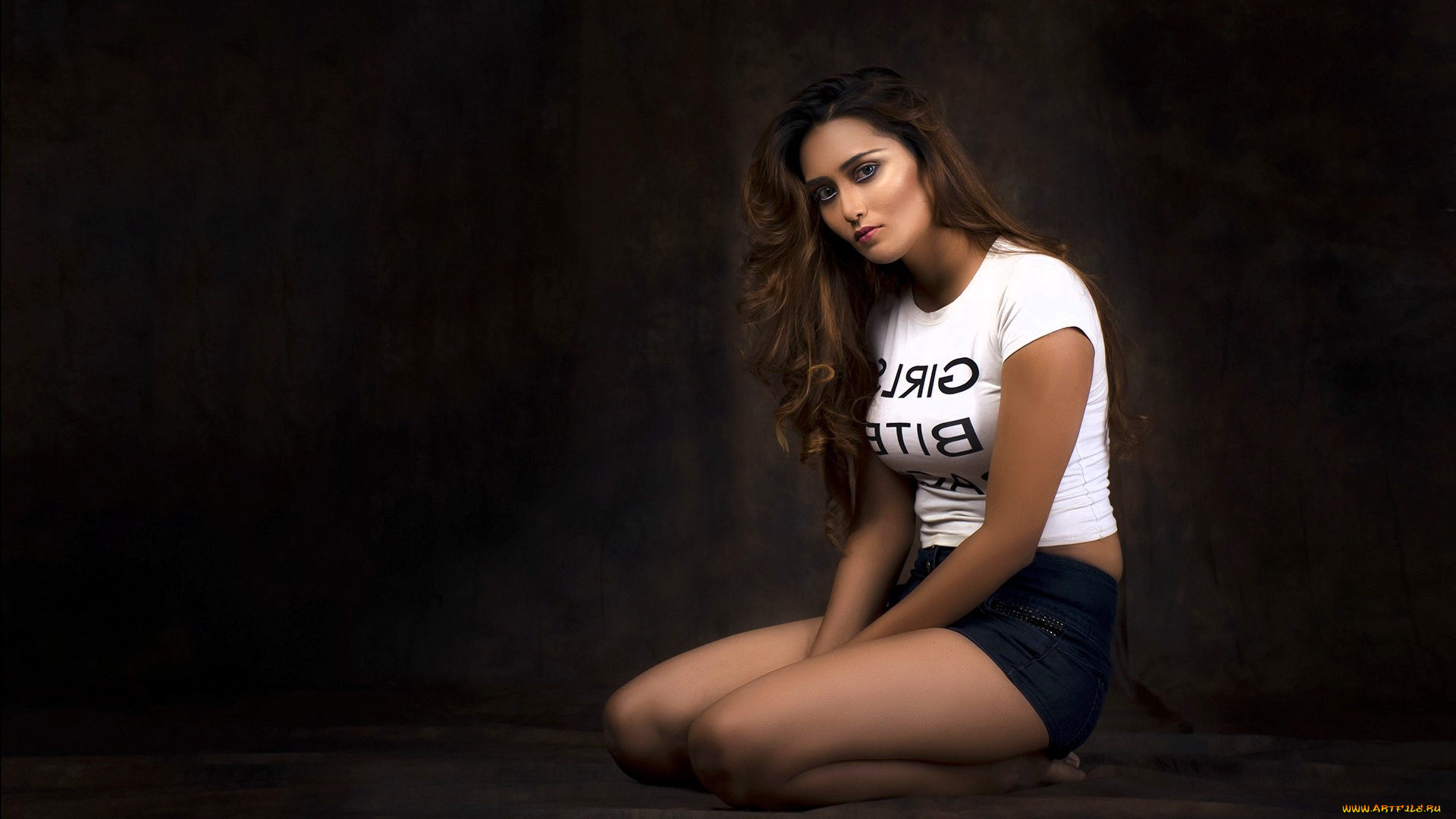 девушки, -, брюнетки, , шатенки, шатенка, футболка, шорты