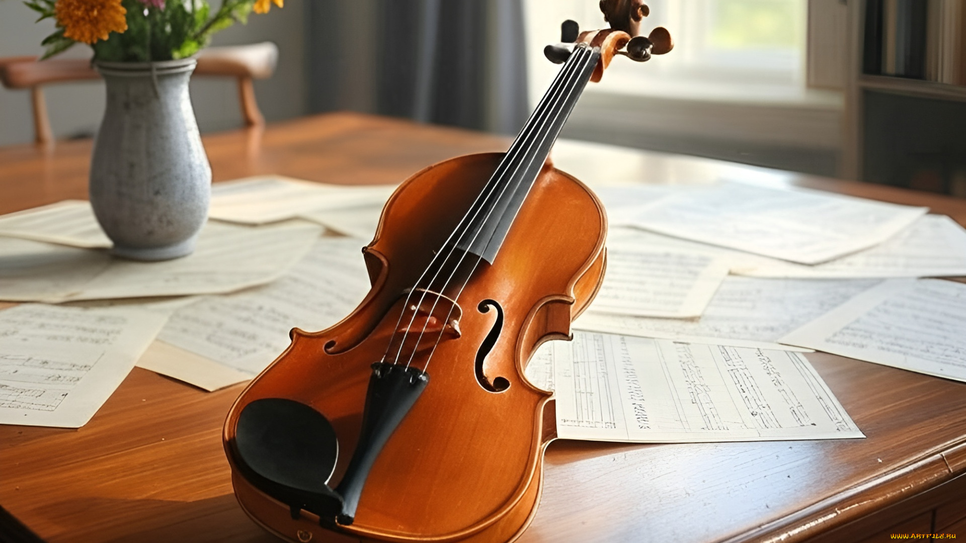 музыка, -музыкальные, инструменты, скрипка