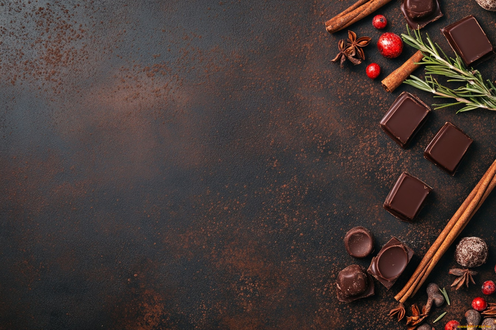 3д, графика, еда-, food, шоколад