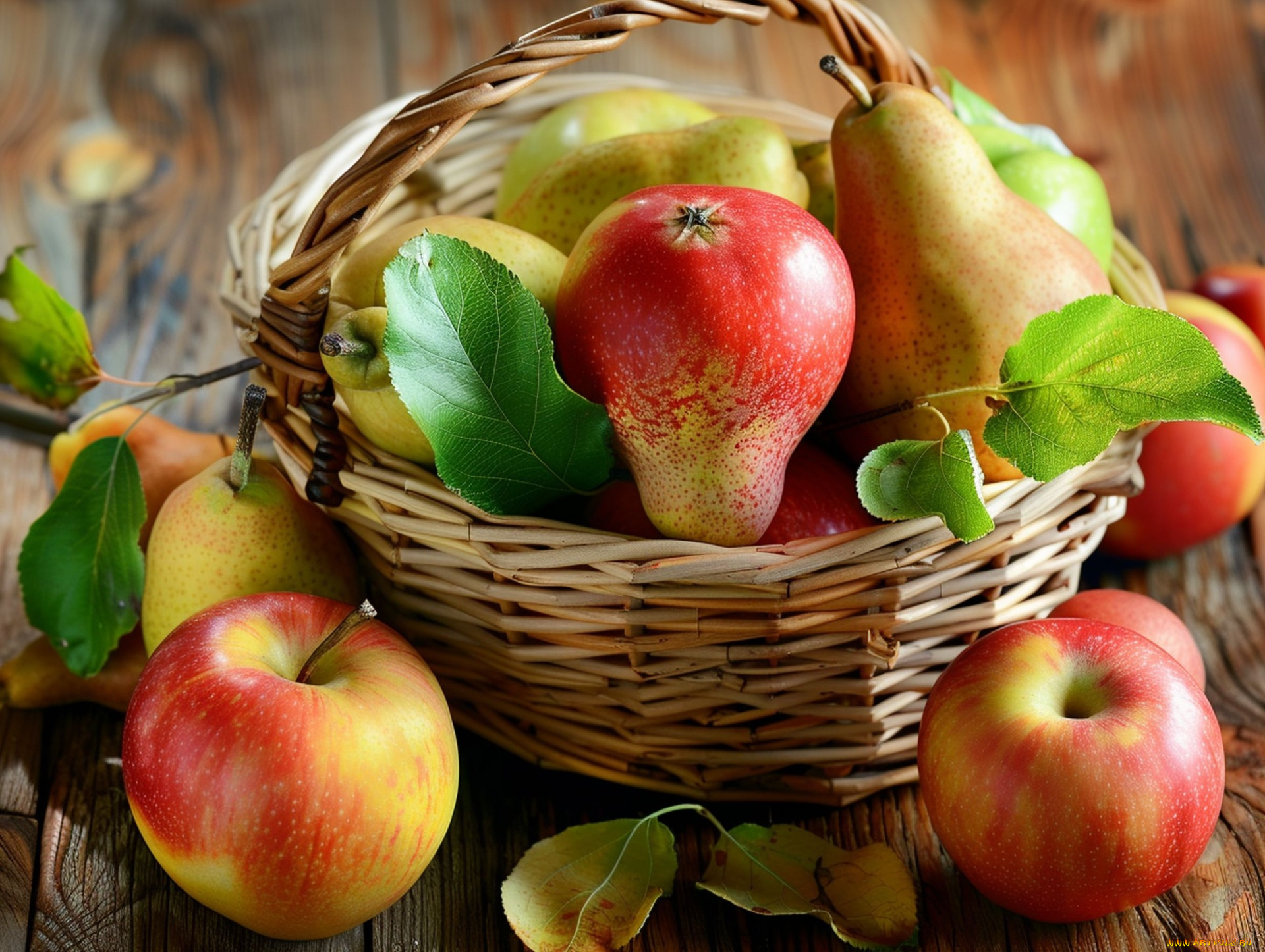 3д, графика, еда-, food, груши, яблоки