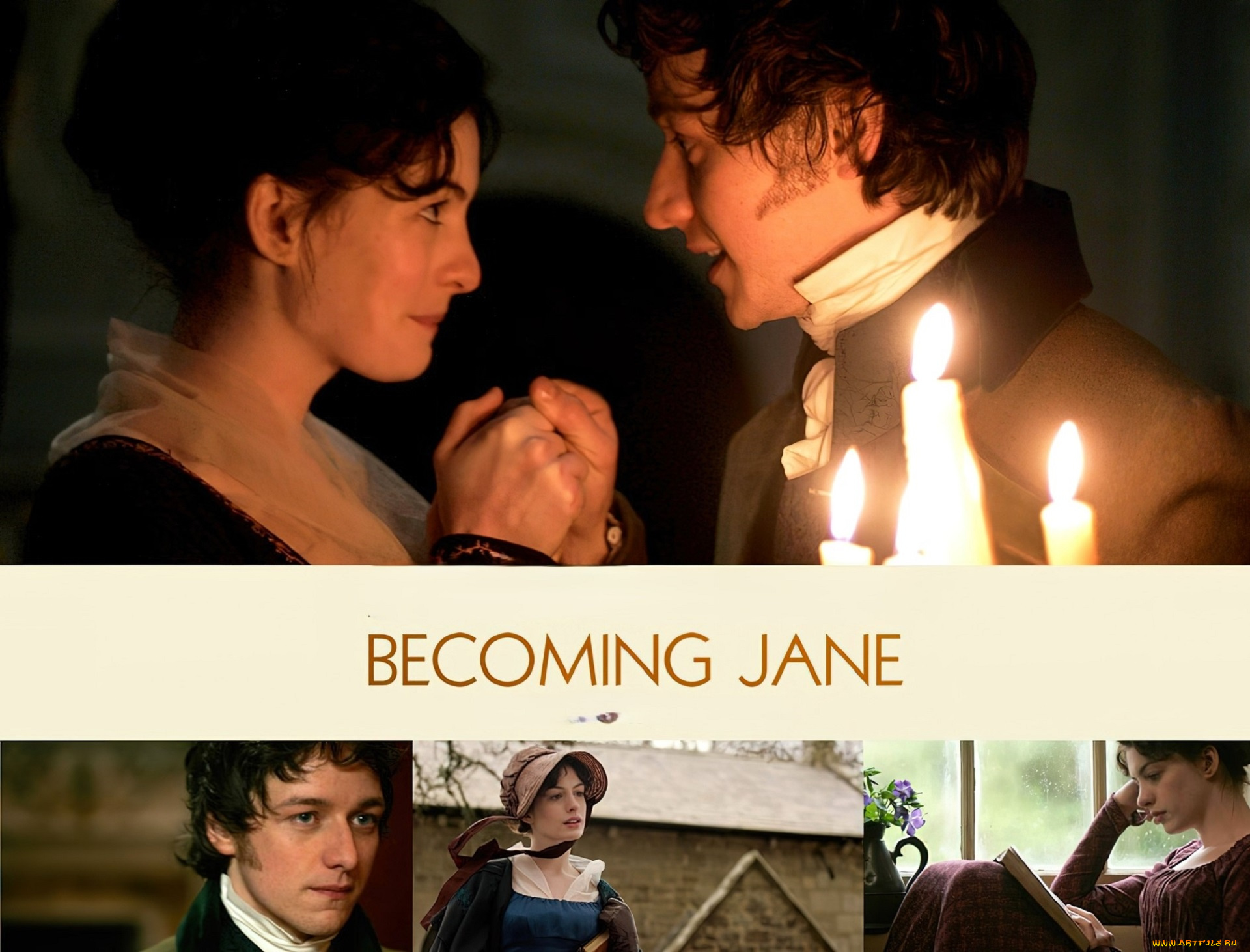 кино, фильмы, becoming, jane, персонажи, свечи, дом, окно, цветы, любовь