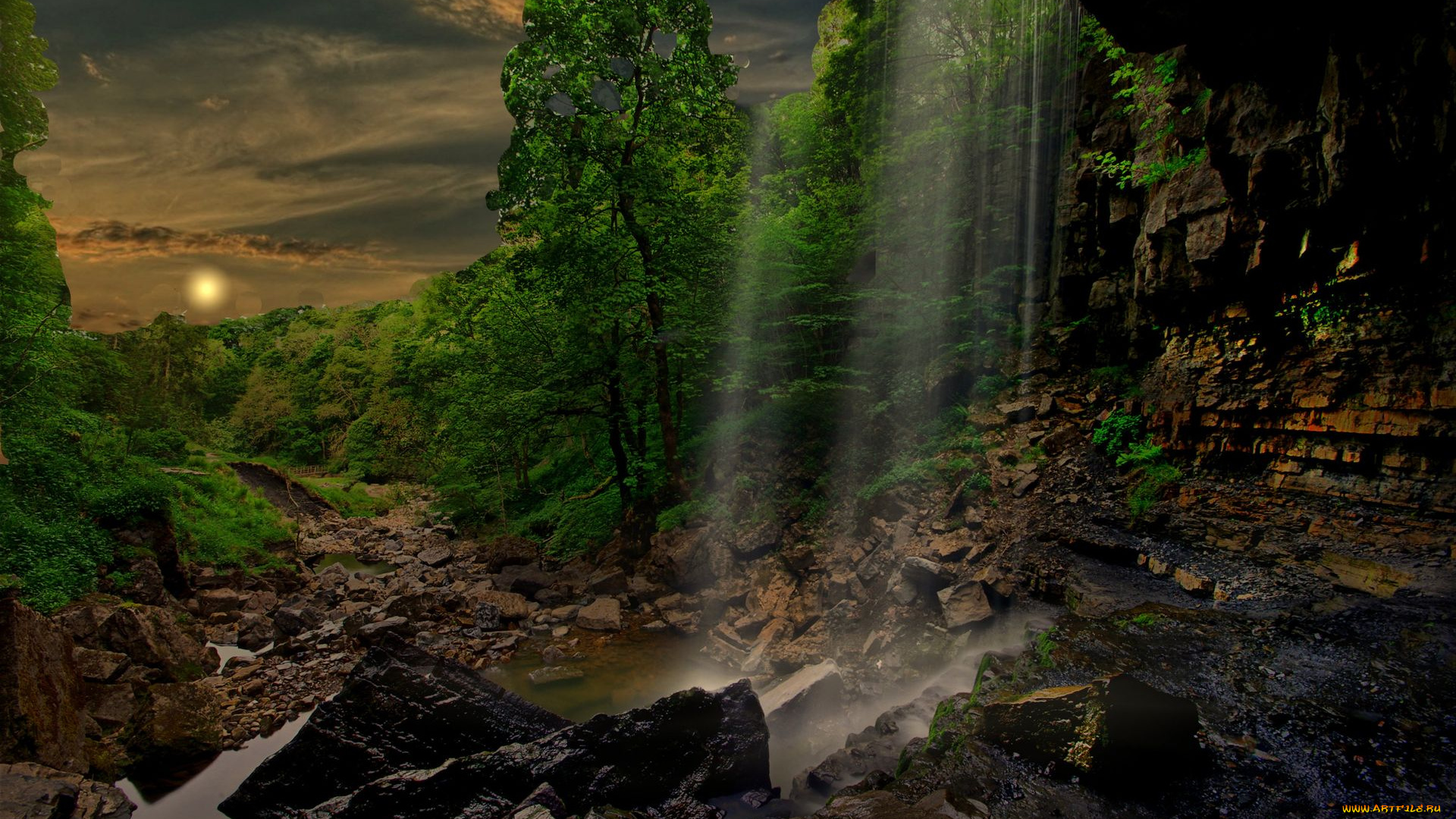 природа, водопады