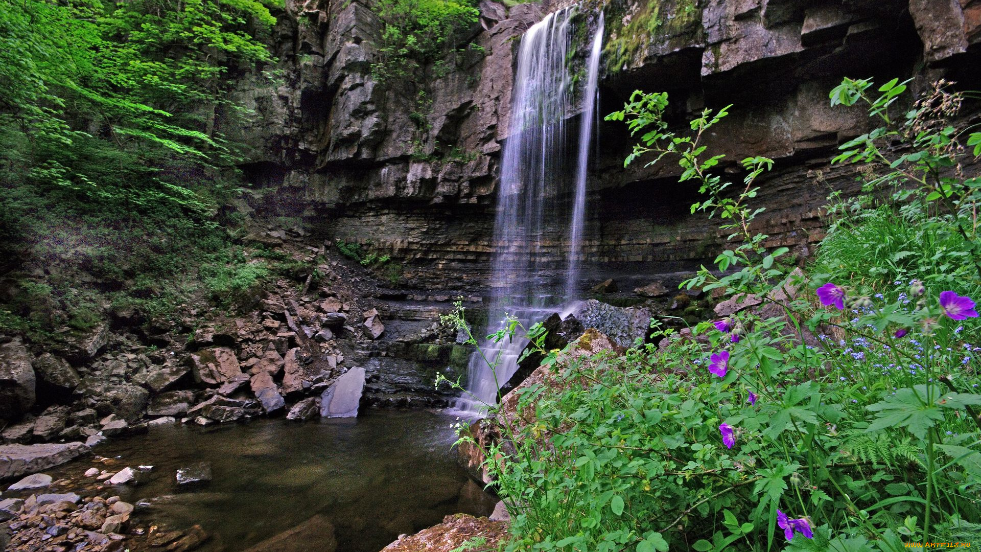 природа, водопады