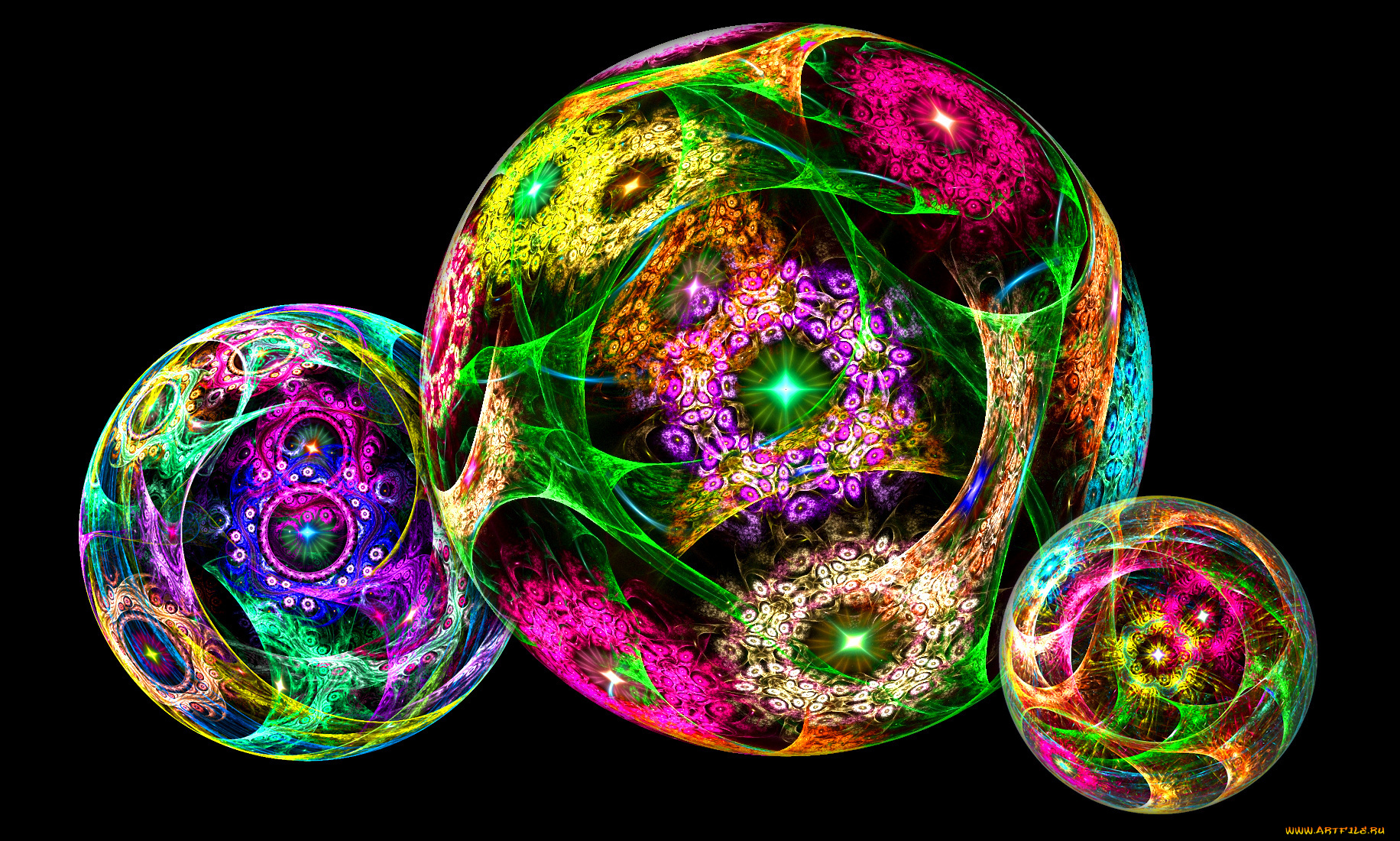 3д, графика, fractal, фракталы, абстракции