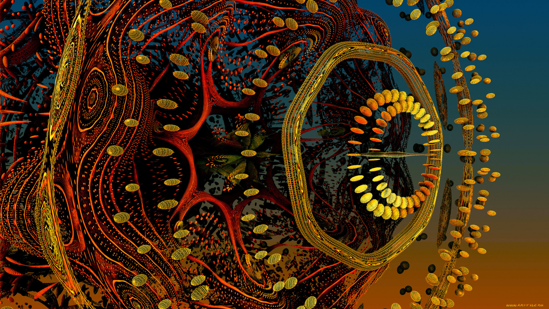 3д, графика, fractal, фракталы, абстракции