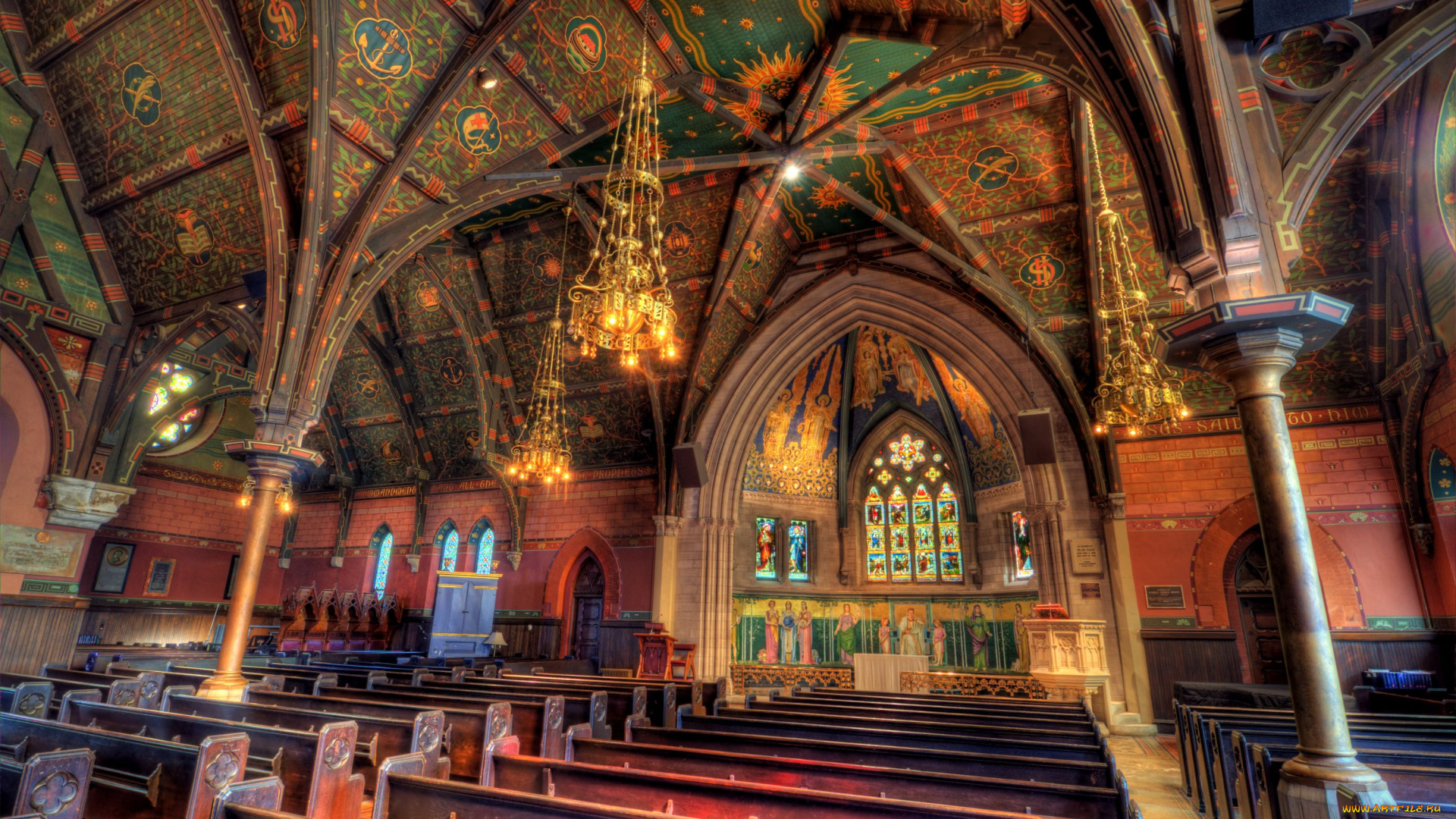 интерьер, убранство, роспись, храма