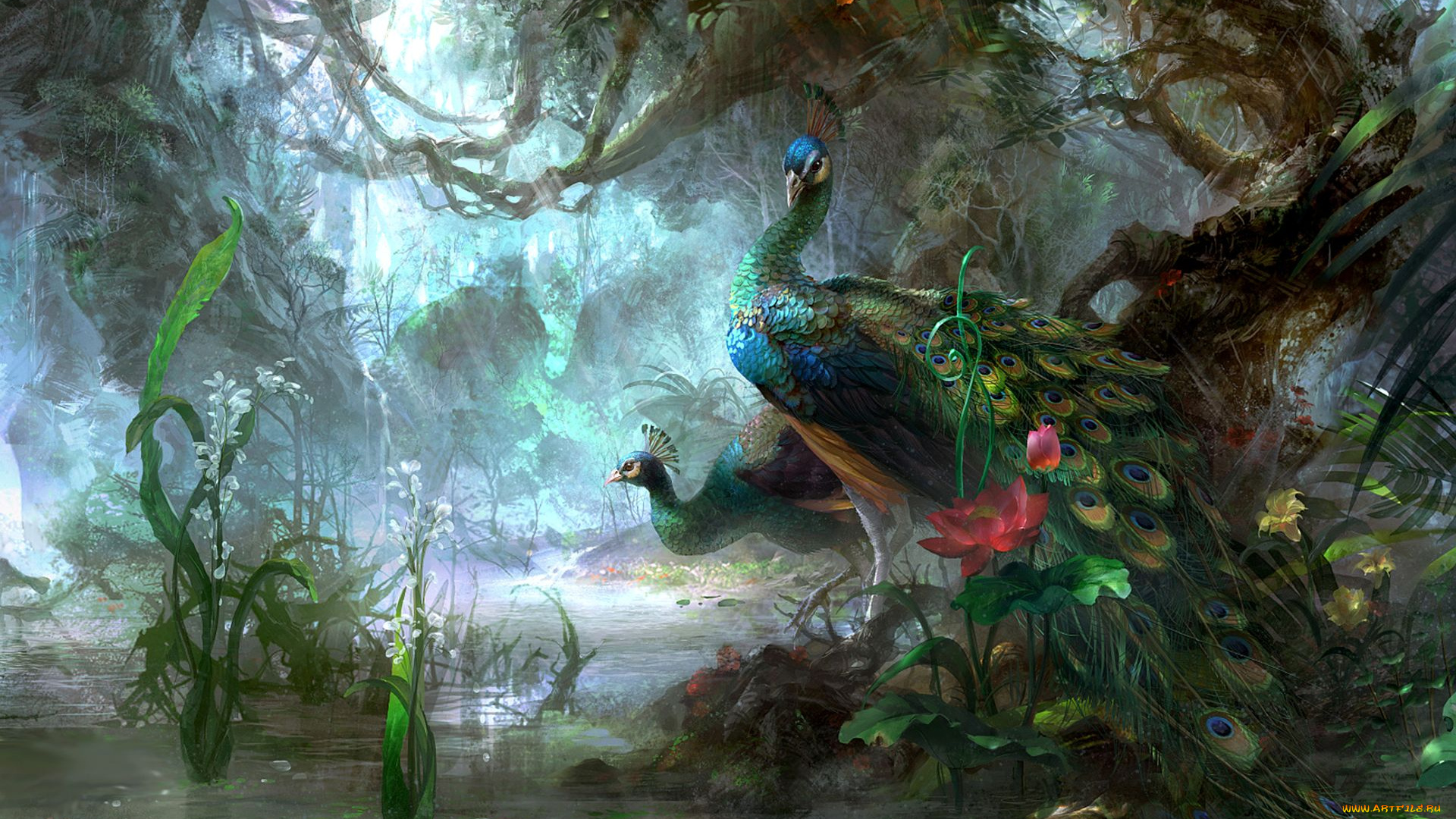 рисованные, животные