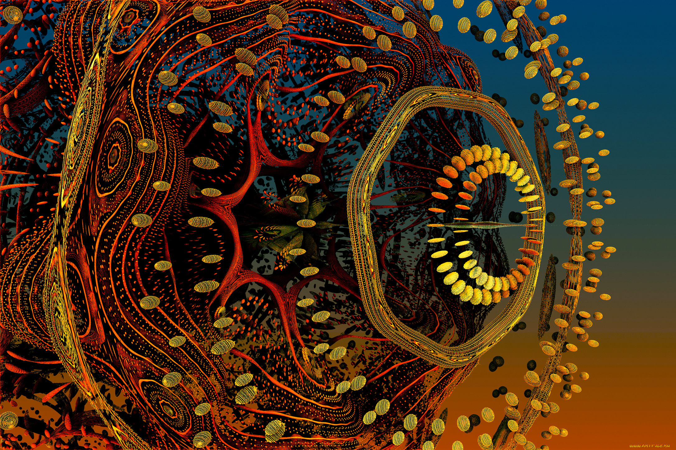 3д, графика, fractal, фракталы, абстракции