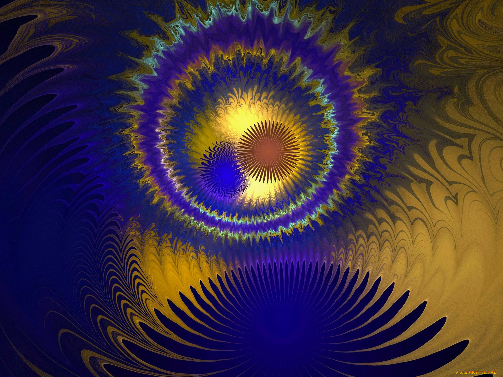 3д, графика, fractal, фракталы, узор, цвета, фон