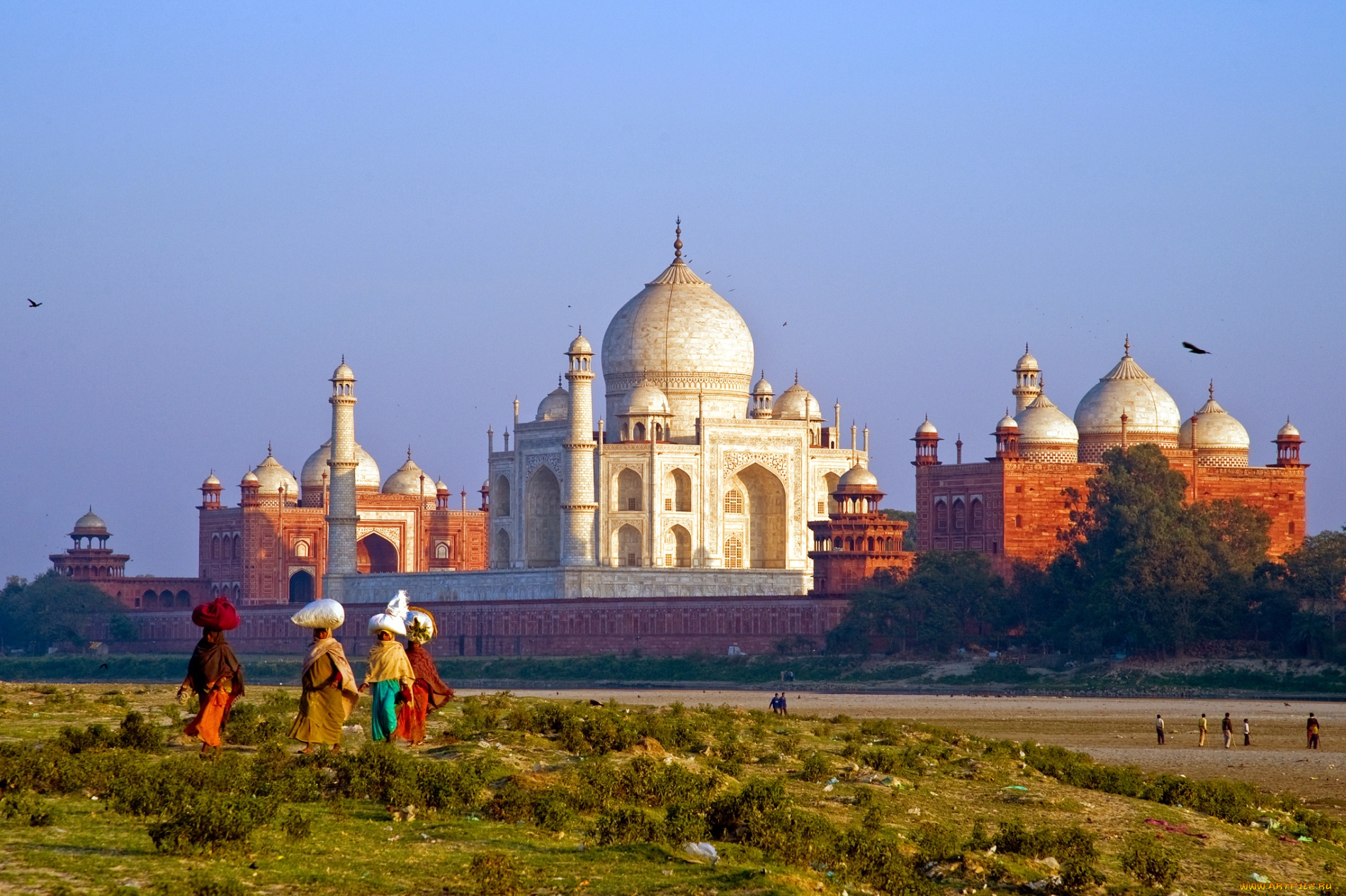 города, тадж, махал, индия, мавзолей, мечеть