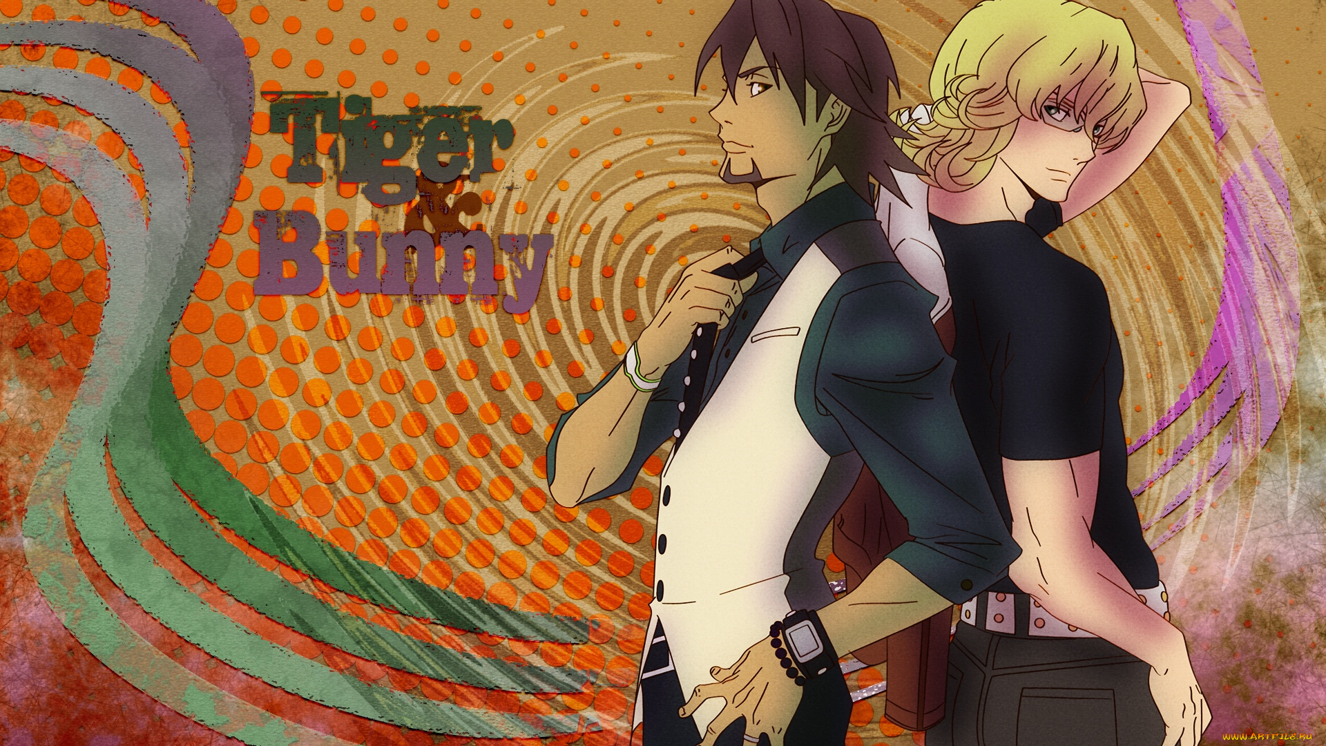 аниме, tiger, and, bunny