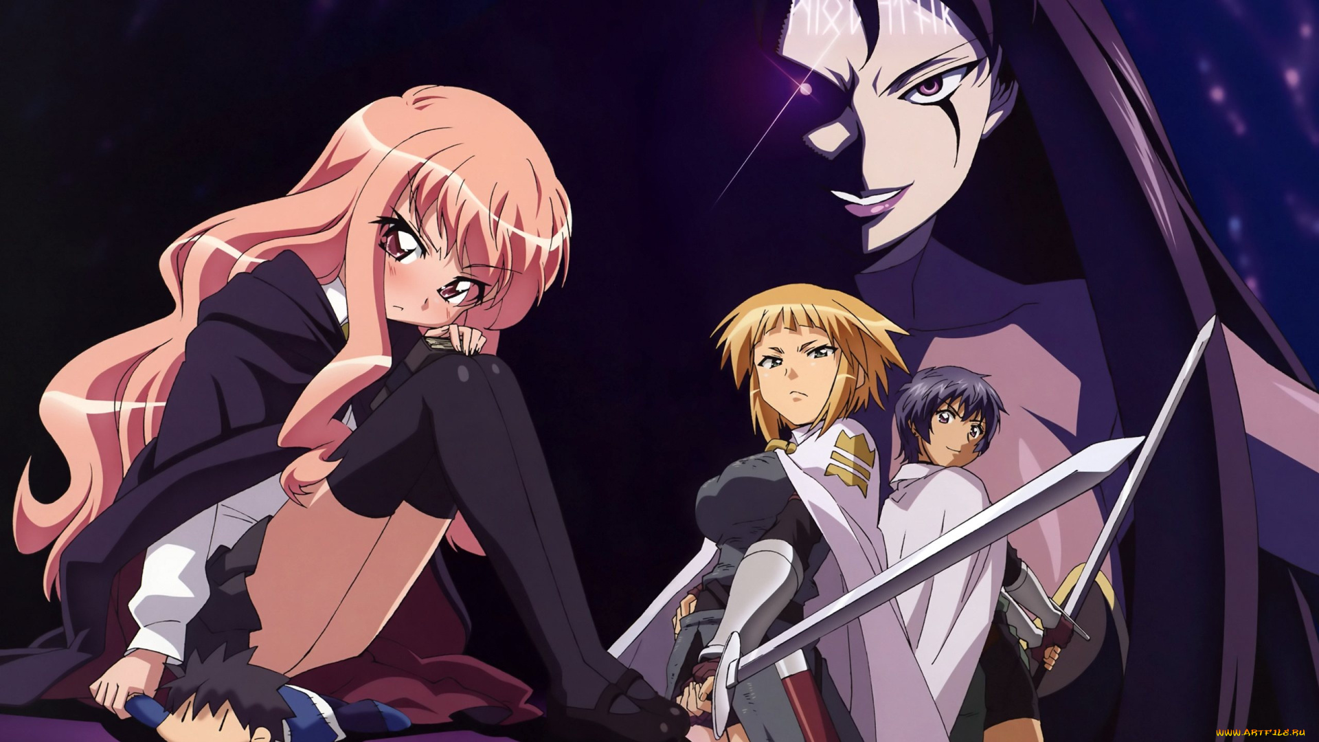 аниме, zero, no, tsukaima