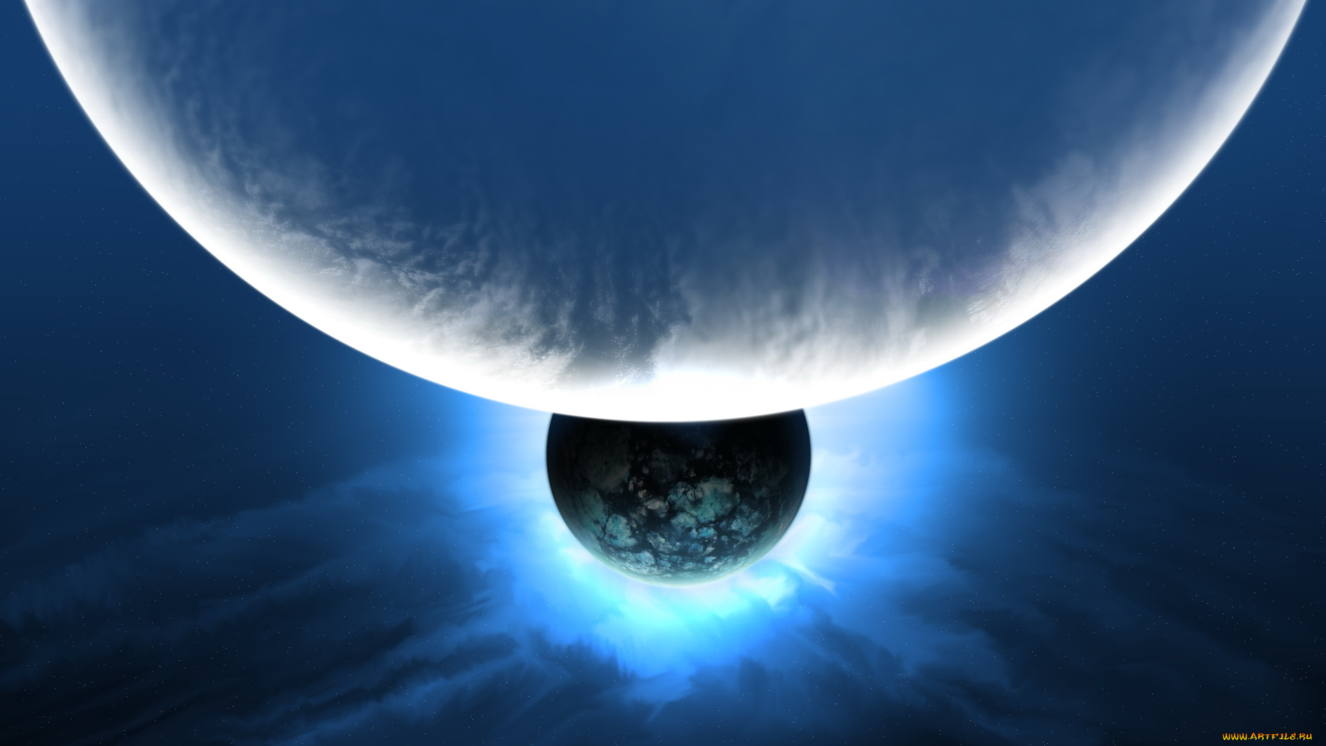 космос, арт, планеты