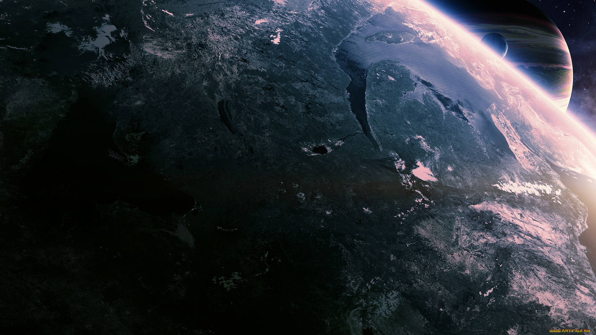 космос, арт, планеты