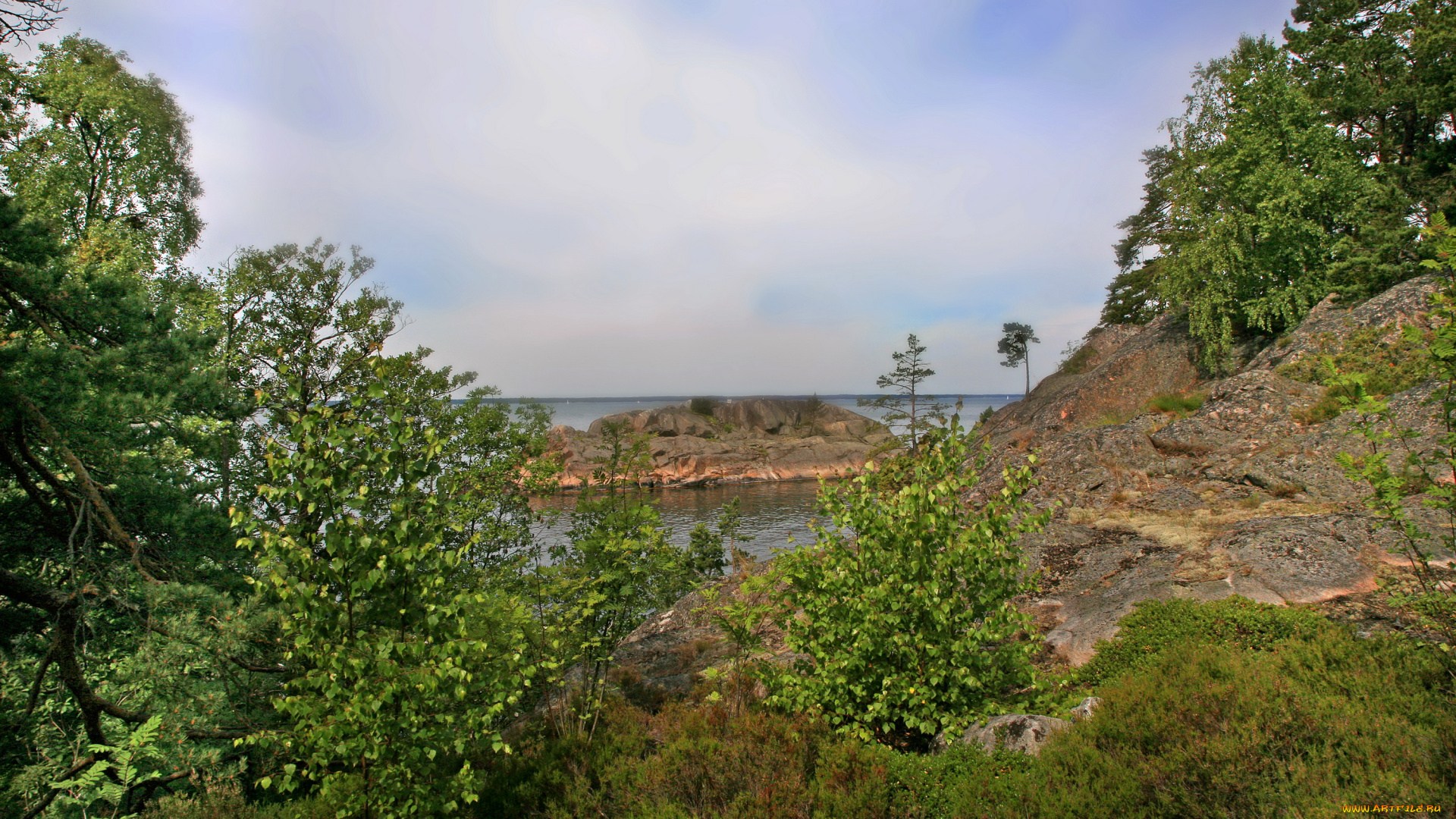 швеция, vаrmdо, национальный, парк, природа, озеро, остров