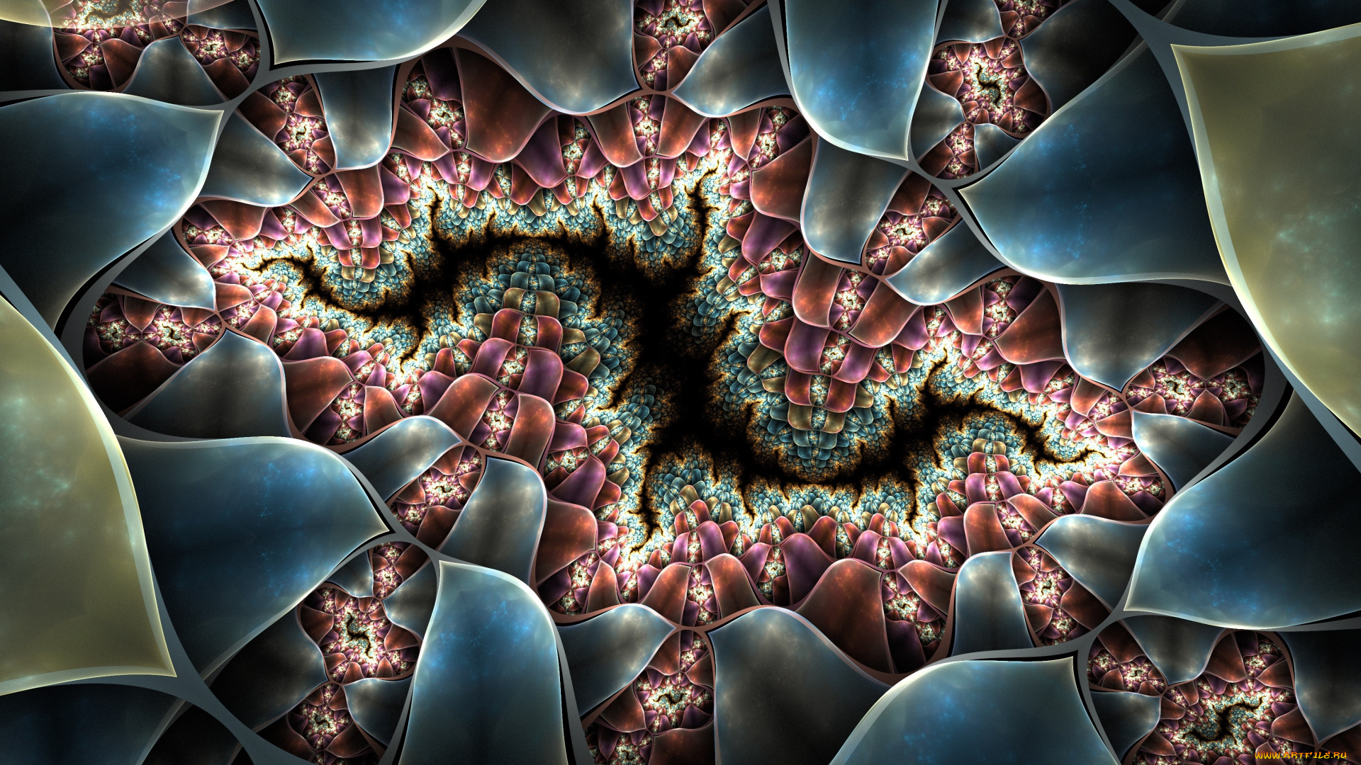 3д, графика, фракталы, , fractal, цвета, фон, узор