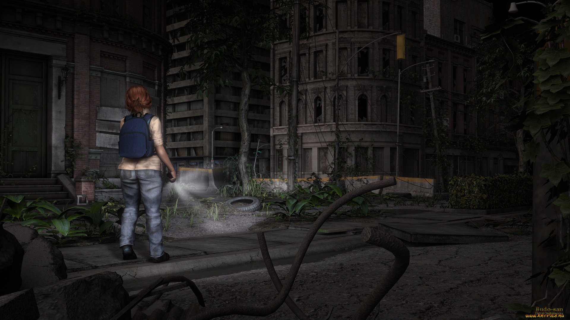 3д, графика, люди, , people, девушка, ночь