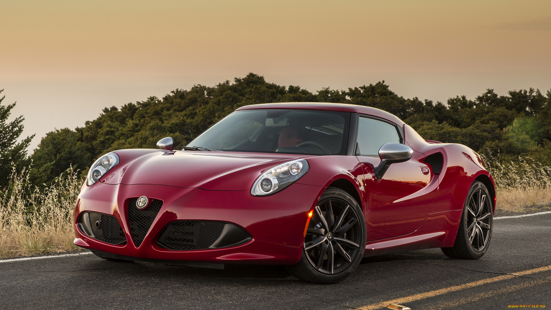 автомобили, alfa, romeo, 2015г, красный, 960, alfa, romeo, 4c, us-spec