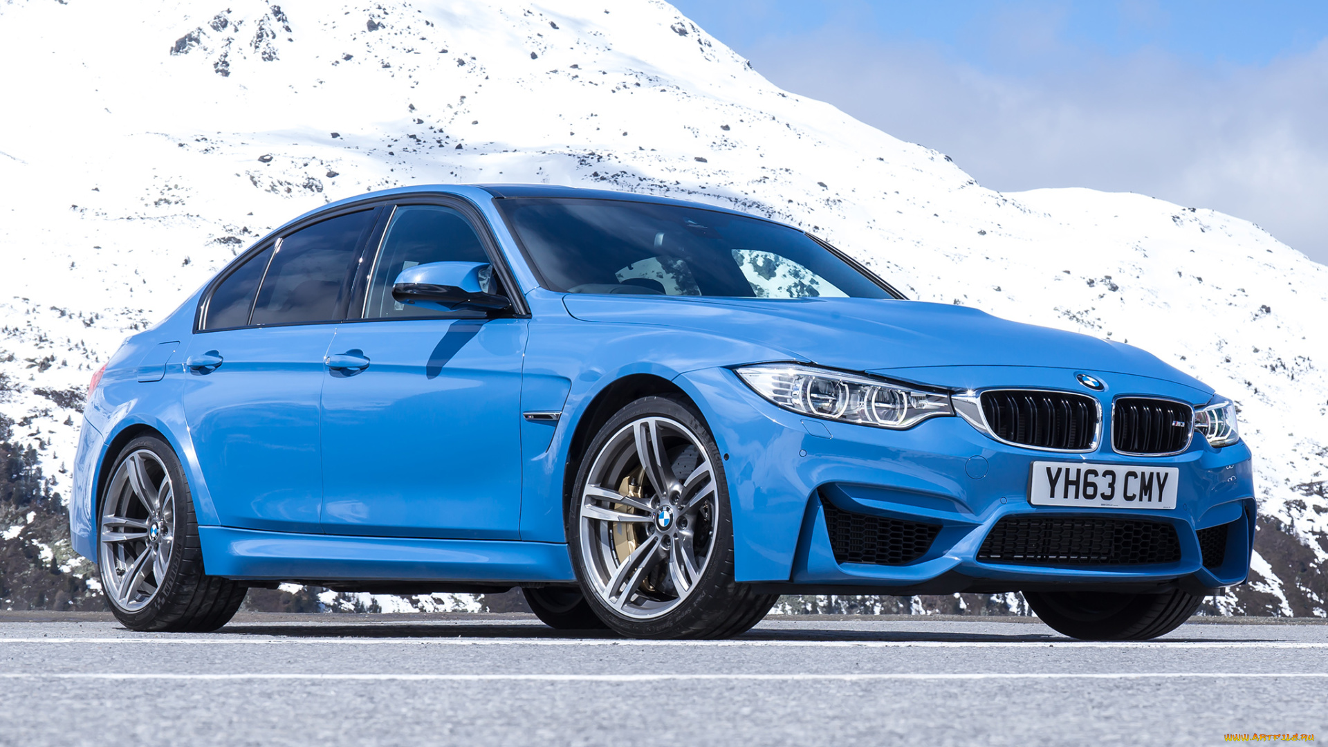 автомобили, bmw, f80, uk-spec, m3, синий, 2014г