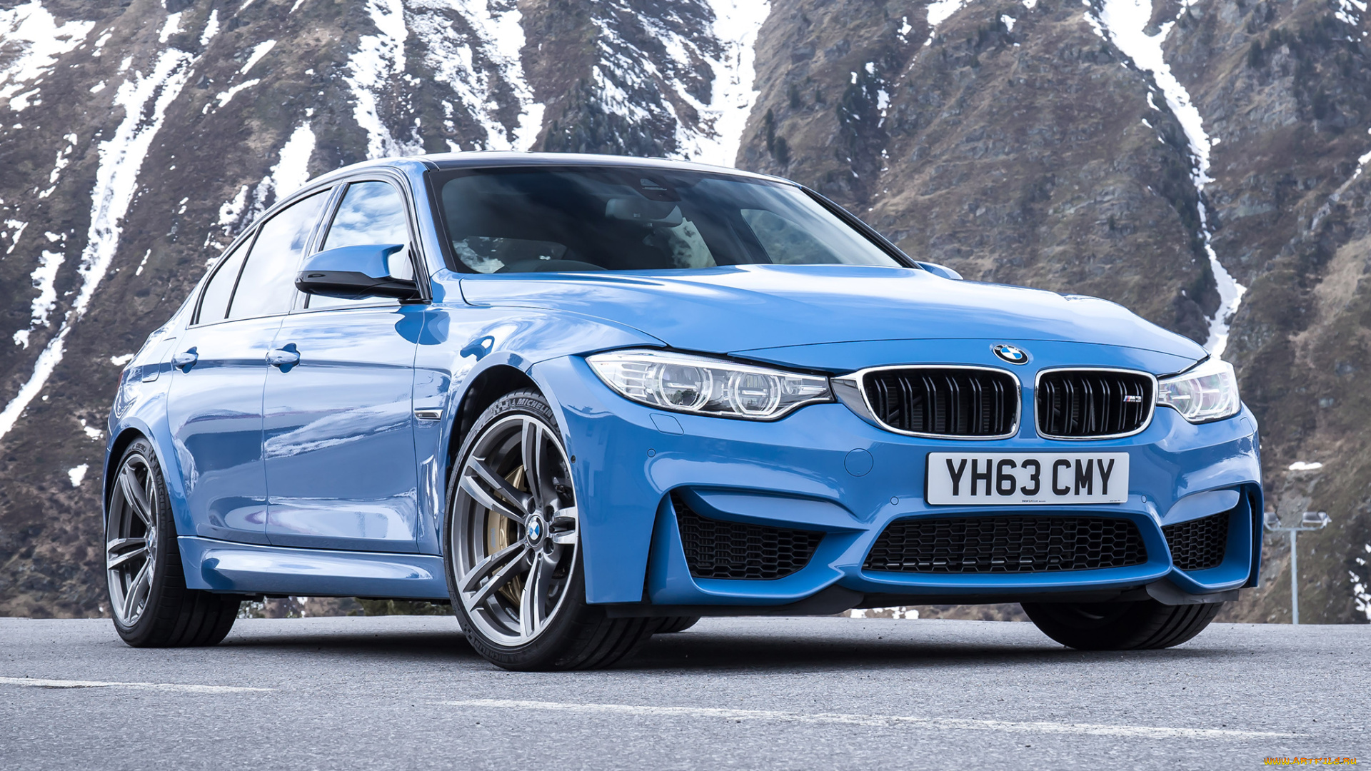 автомобили, bmw, f80, uk-spec, синий, 2014г, m3