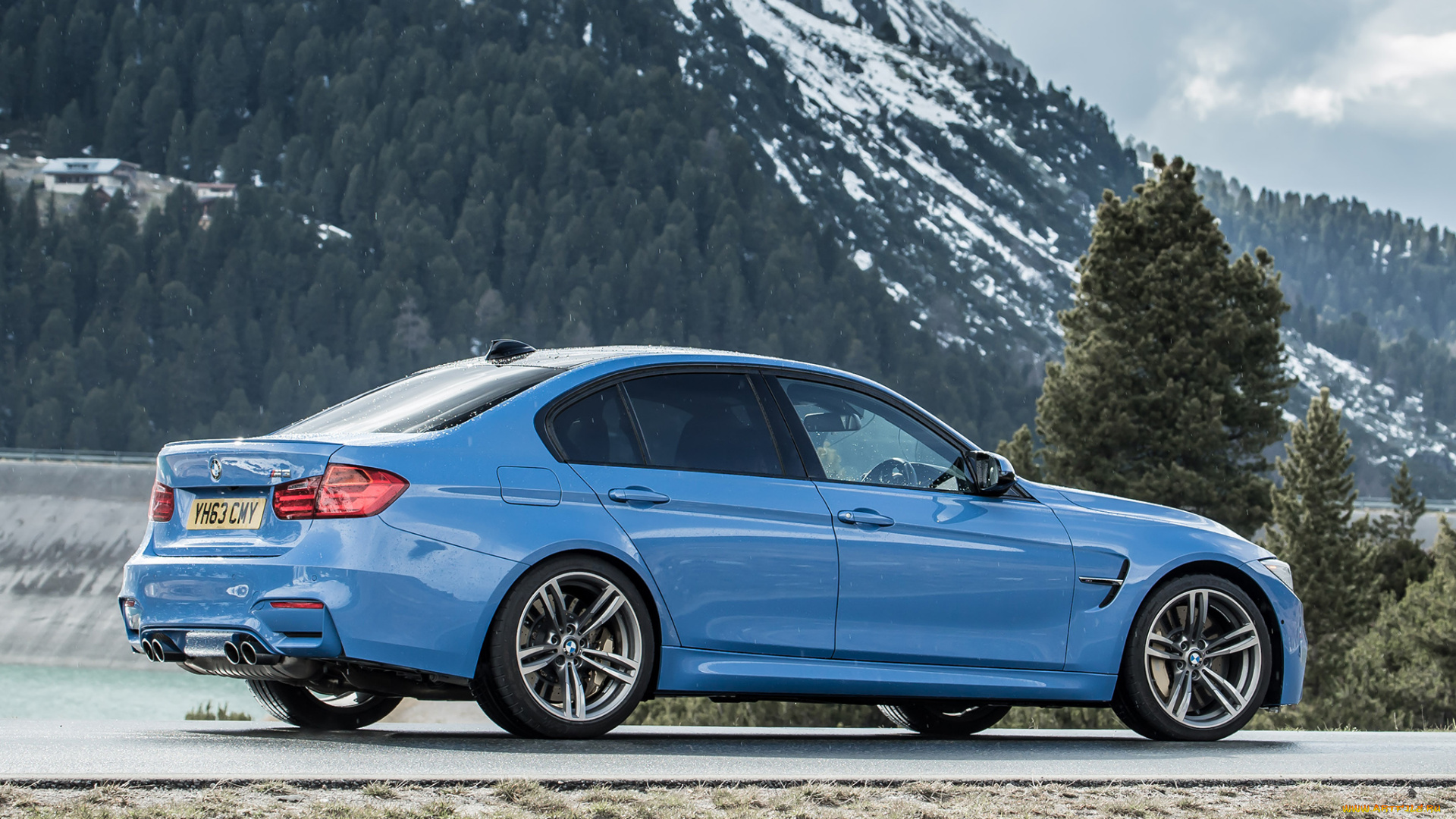 автомобили, bmw, синий, 2014г, uk-spec, f80, m3