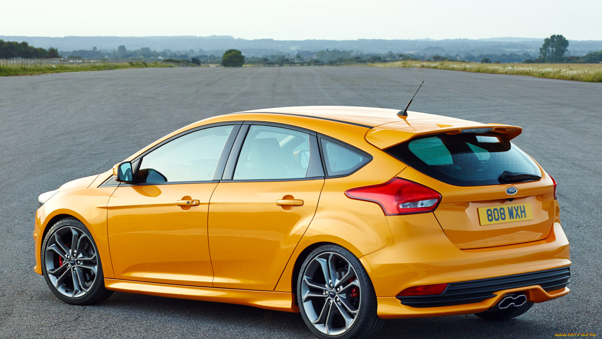 автомобили, ford, желтый, 2014г, st, focus