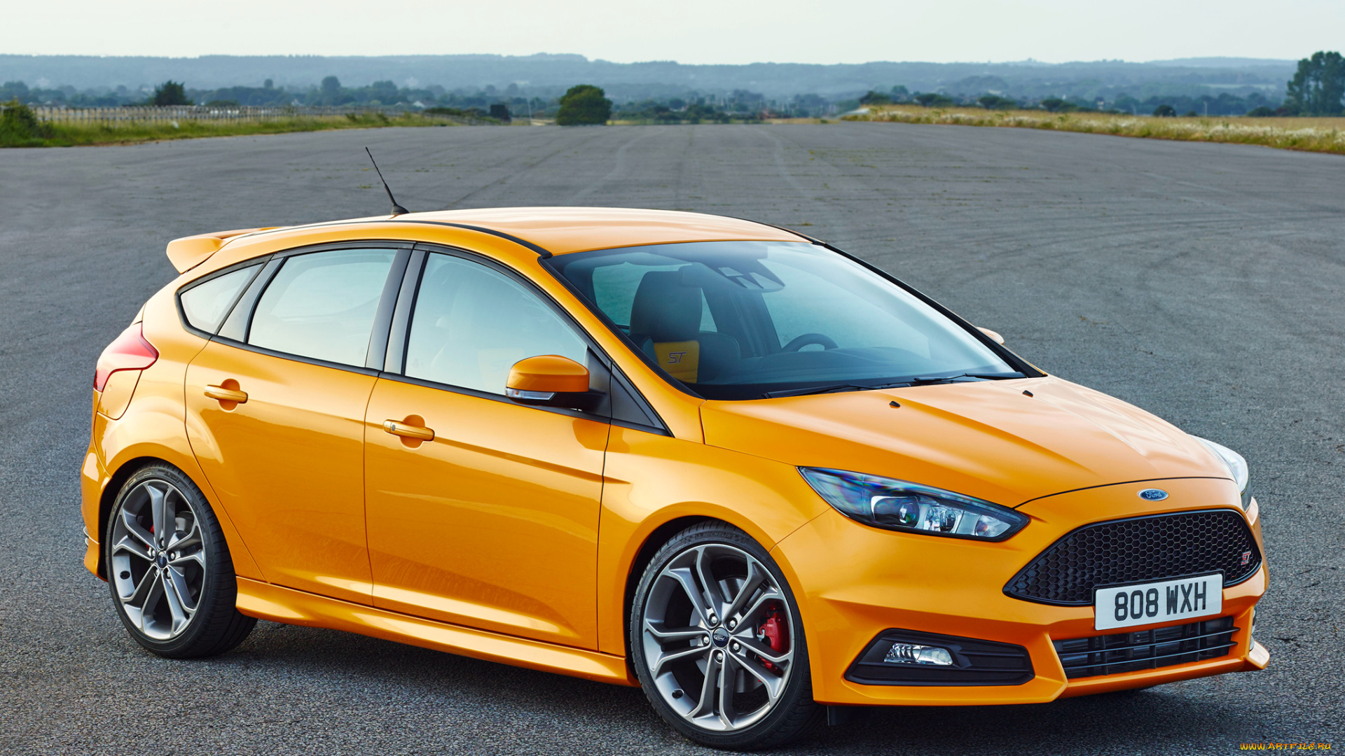 автомобили, ford, желтый, 2014г, st, focus