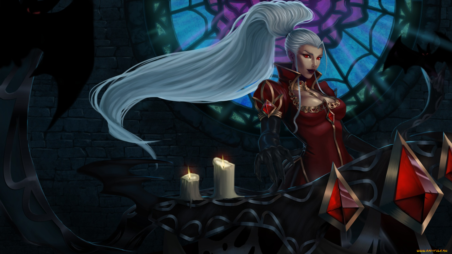 league, of, legends, фэнтези, девушки, sona, league, of, legends, белые, волосы, девушка, maven, the, strings