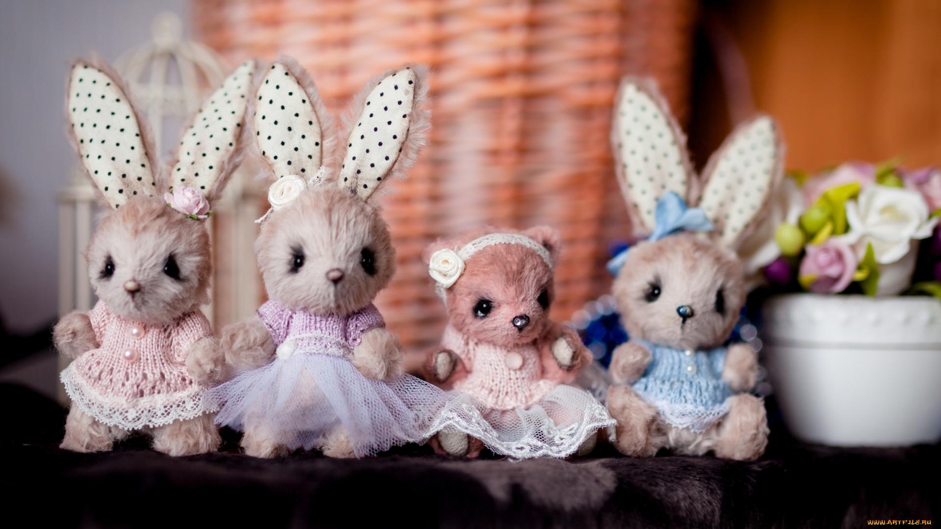 разное, игрушки, зайчики