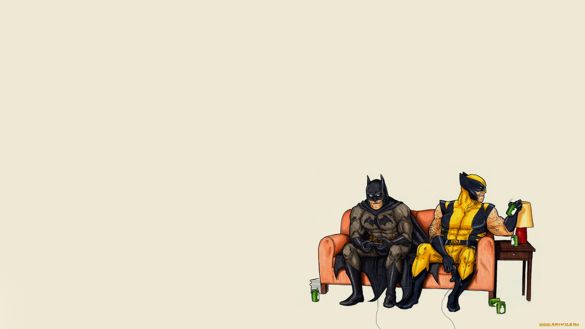 рисованные, комиксы, росомаха, бэтмен