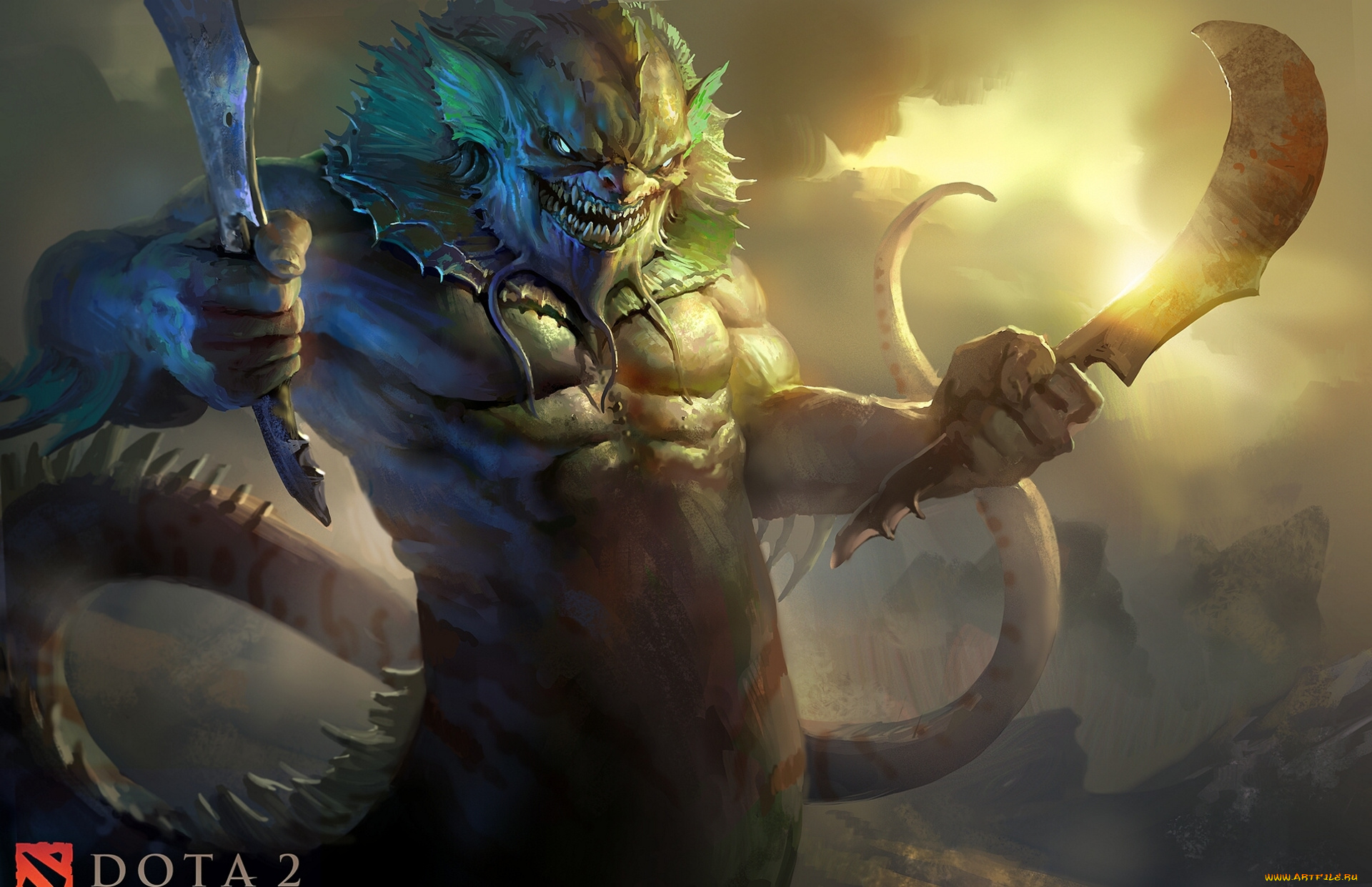 dota, 2, видео, игры, slardar