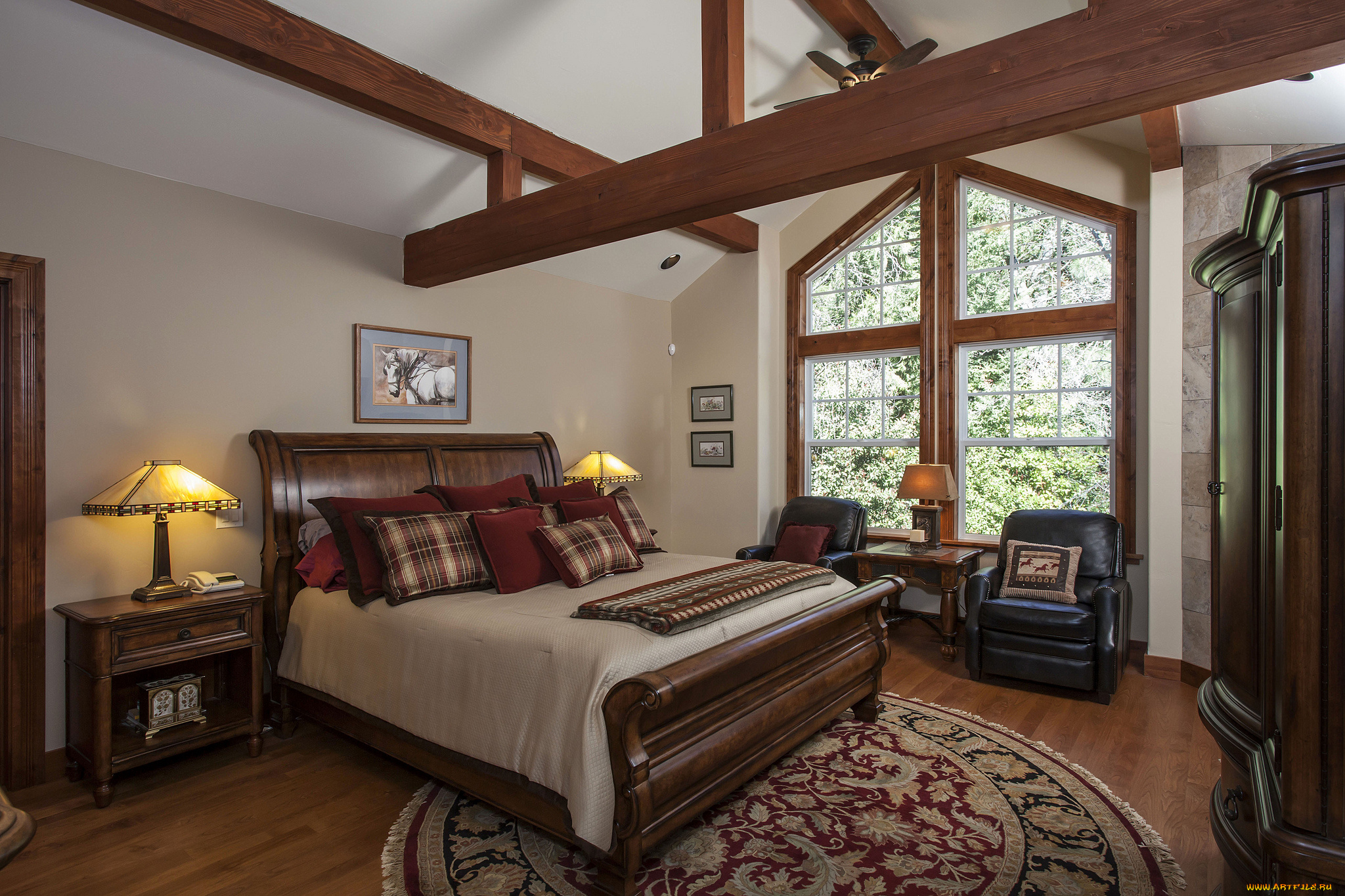 интерьер, спальня, кровать