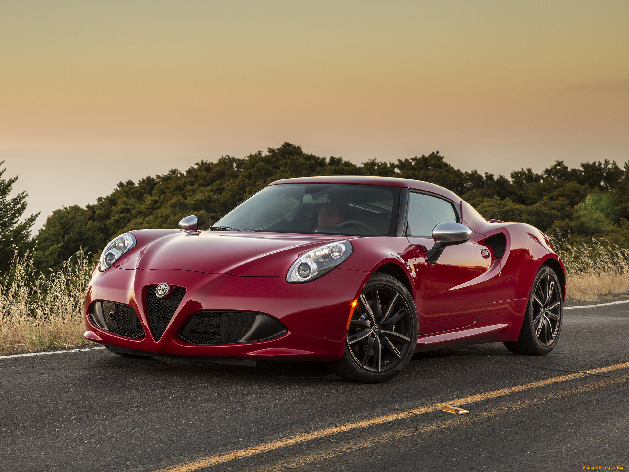 автомобили, alfa, romeo, 2015г, красный, 960, alfa, romeo, 4c, us-spec