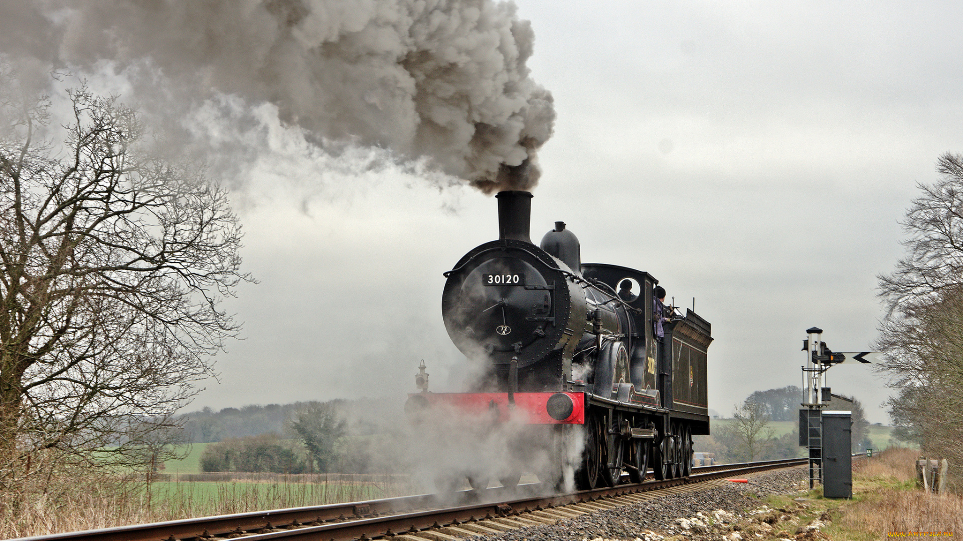 техника, паровозы, паровоз, рельсы, дорога, железная