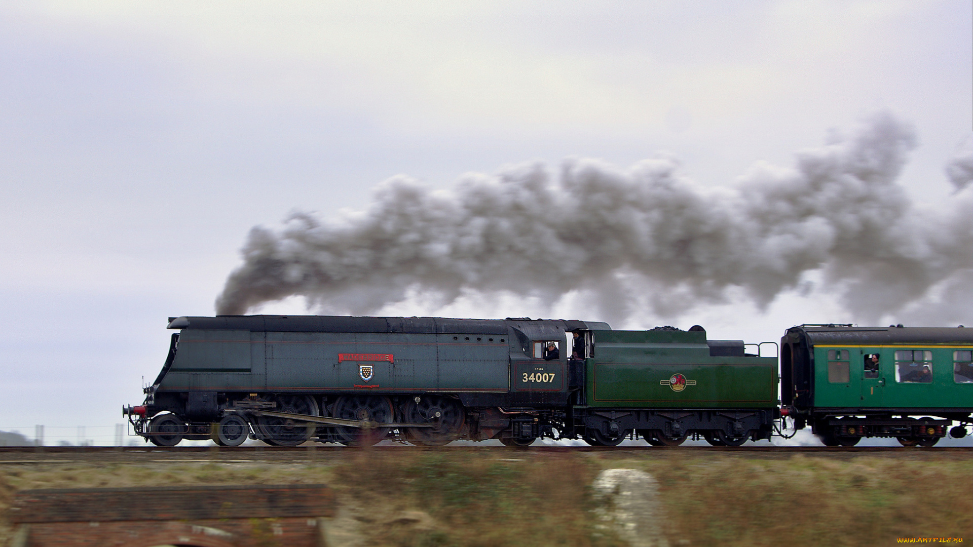 техника, паровозы, железная, дорога, рельсы, паровоз