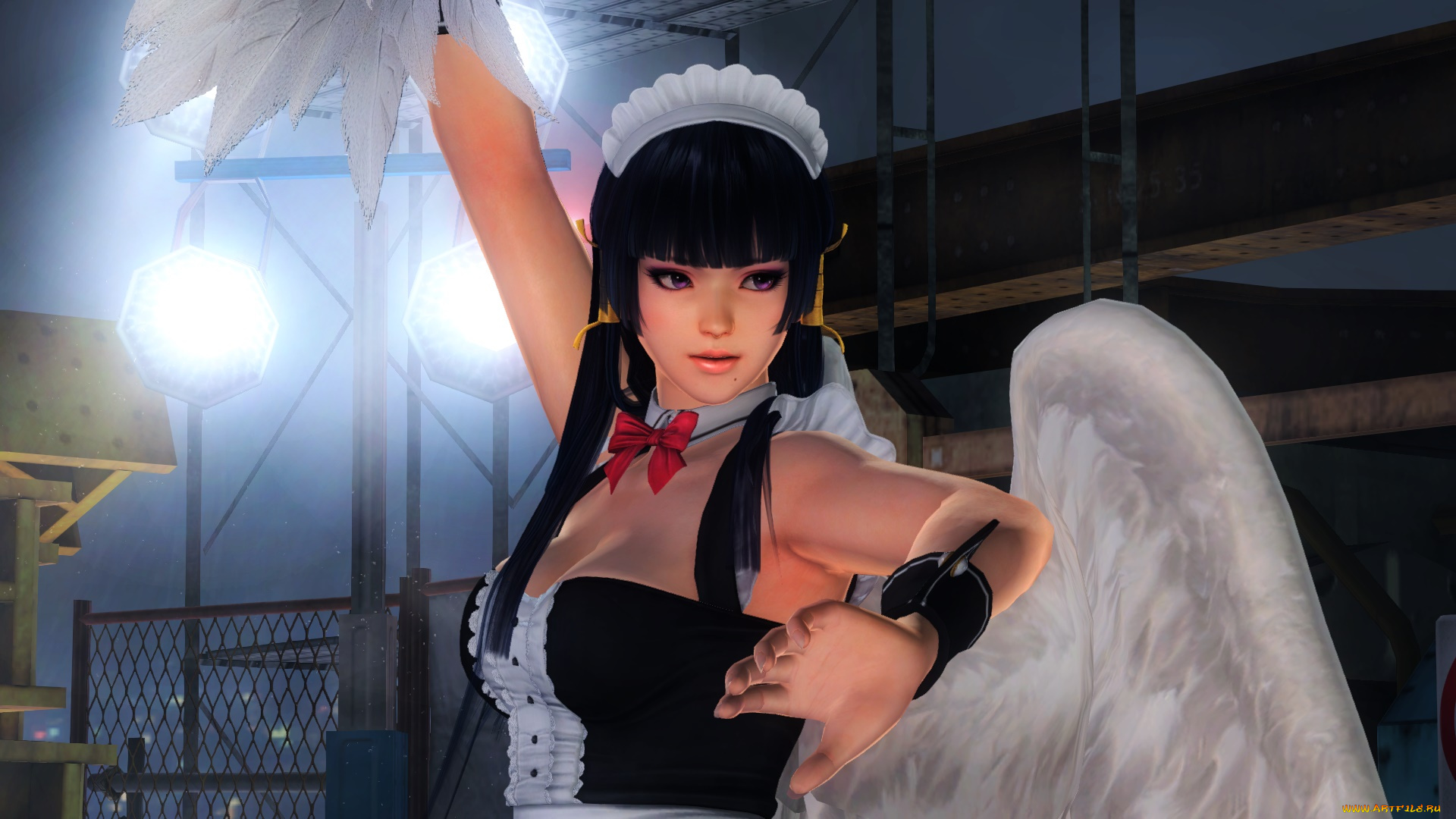 видео, игры, dead, or, alive, 5, девушка, взгляд, фон, ангел