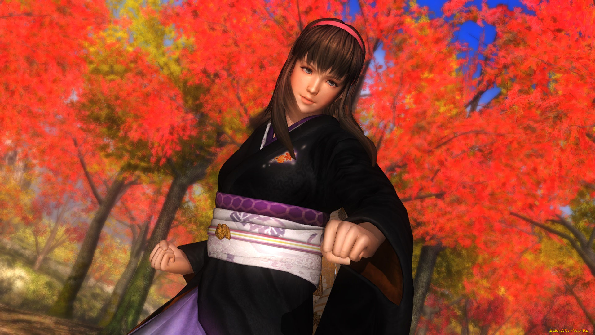 видео, игры, dead, or, alive, 5, девушка, взгляд, фон, поза