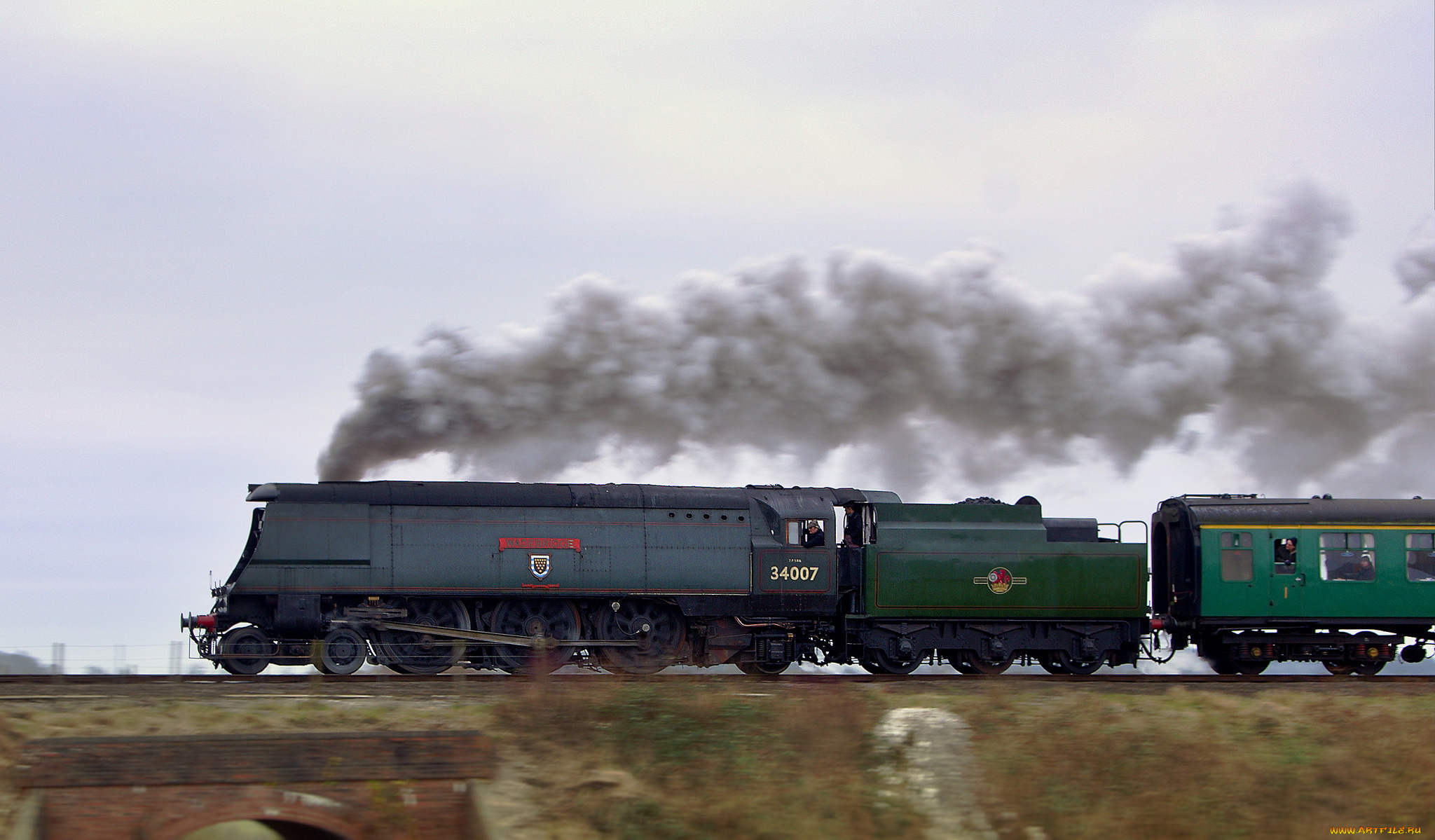 техника, паровозы, железная, дорога, рельсы, паровоз