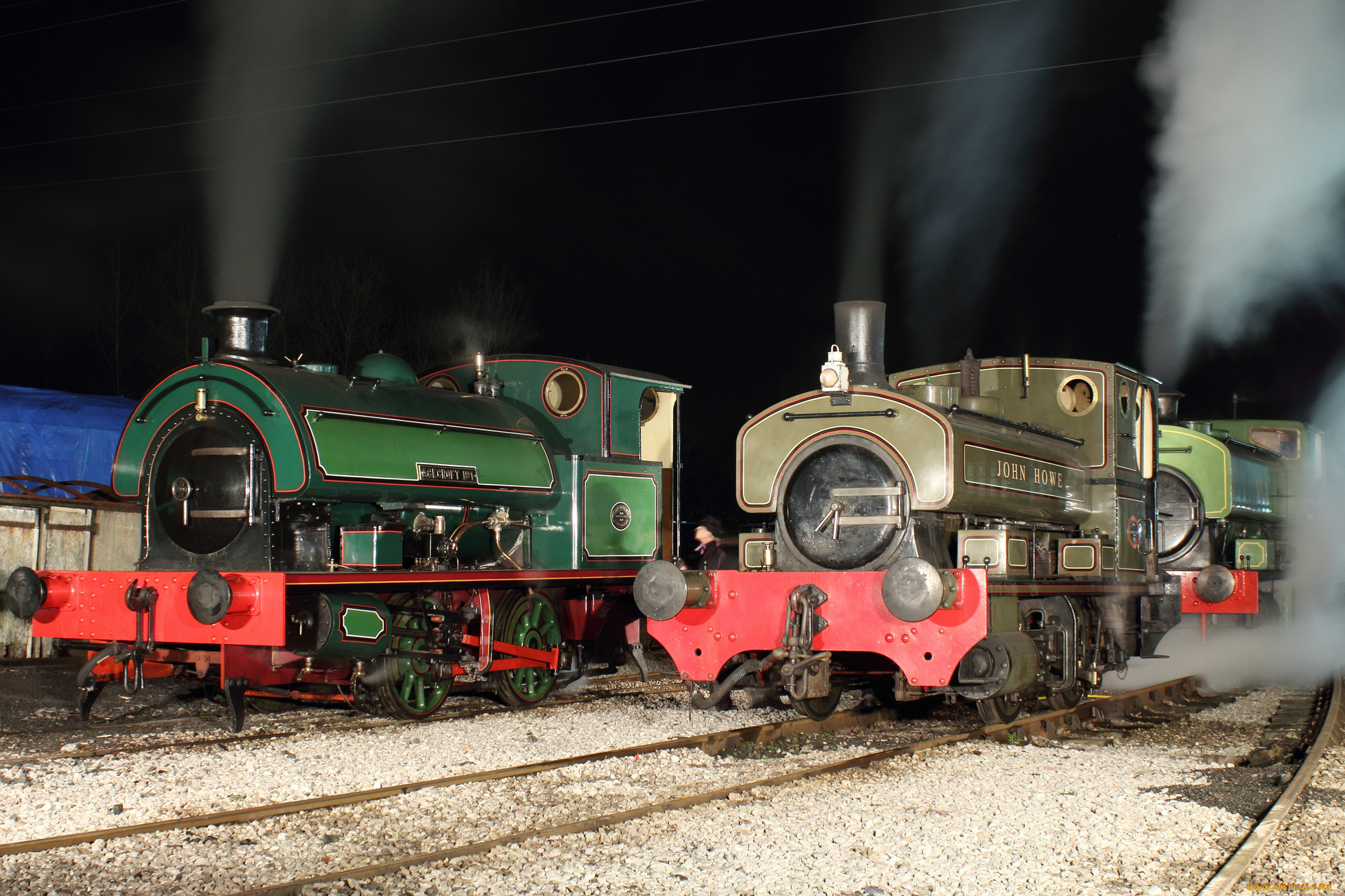 техника, паровозы, дорога, железная, паровоз, рельсы