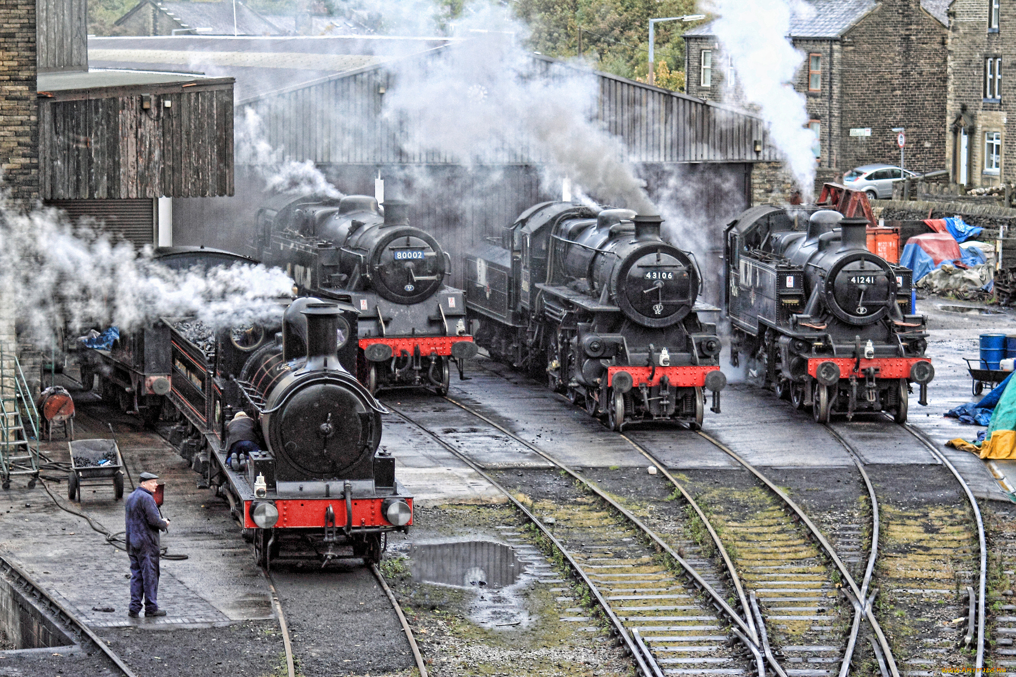 техника, паровозы, паровоз, рельсы, дорога, железная