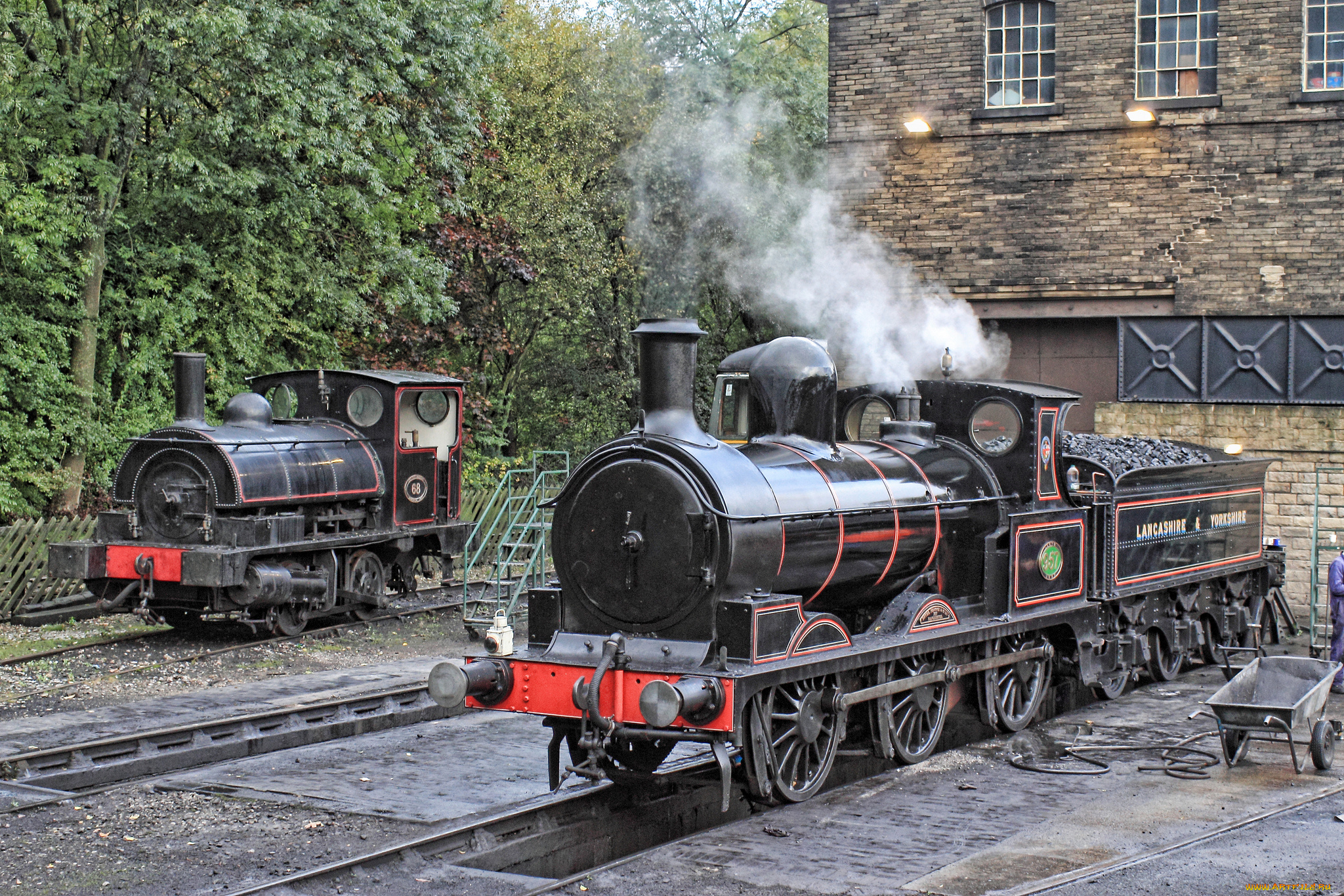 техника, паровозы, паровоз, рельсы, дорога, железная