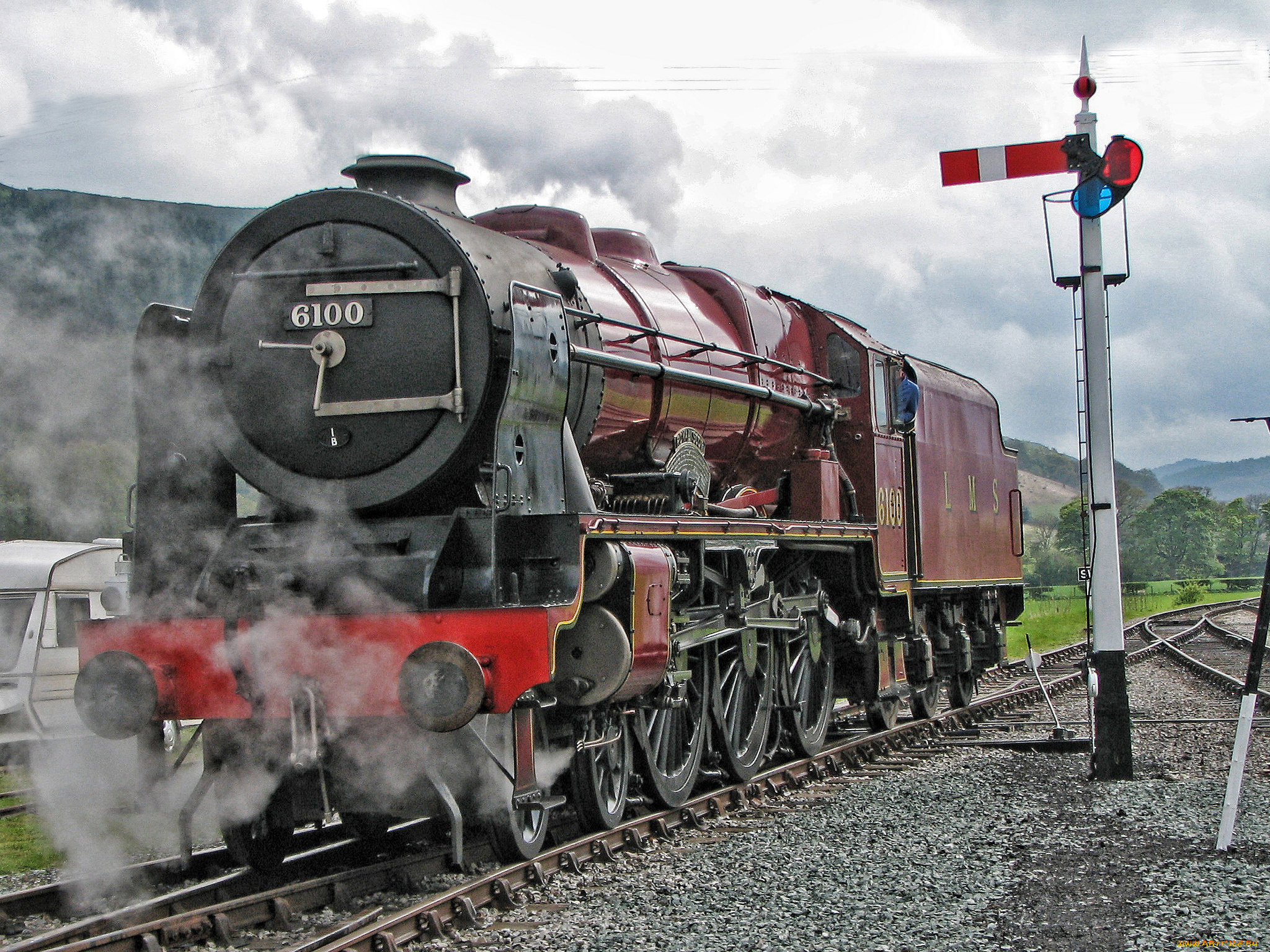 техника, паровозы, паровоз, рельсы, дорога, железная