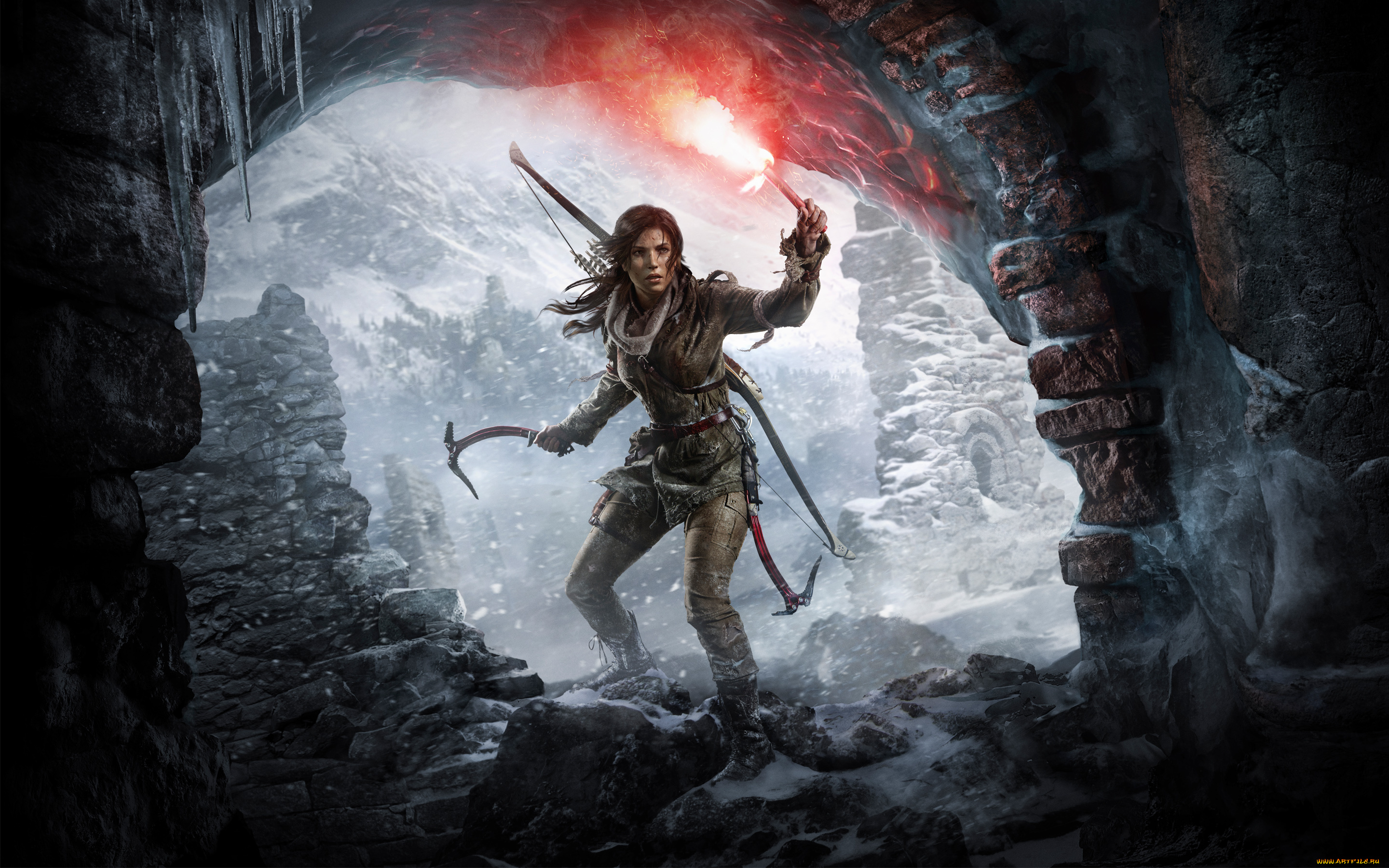 видео, игры, rise, of, the, tomb, raider, rise, of, the, tomb, raider, 2015