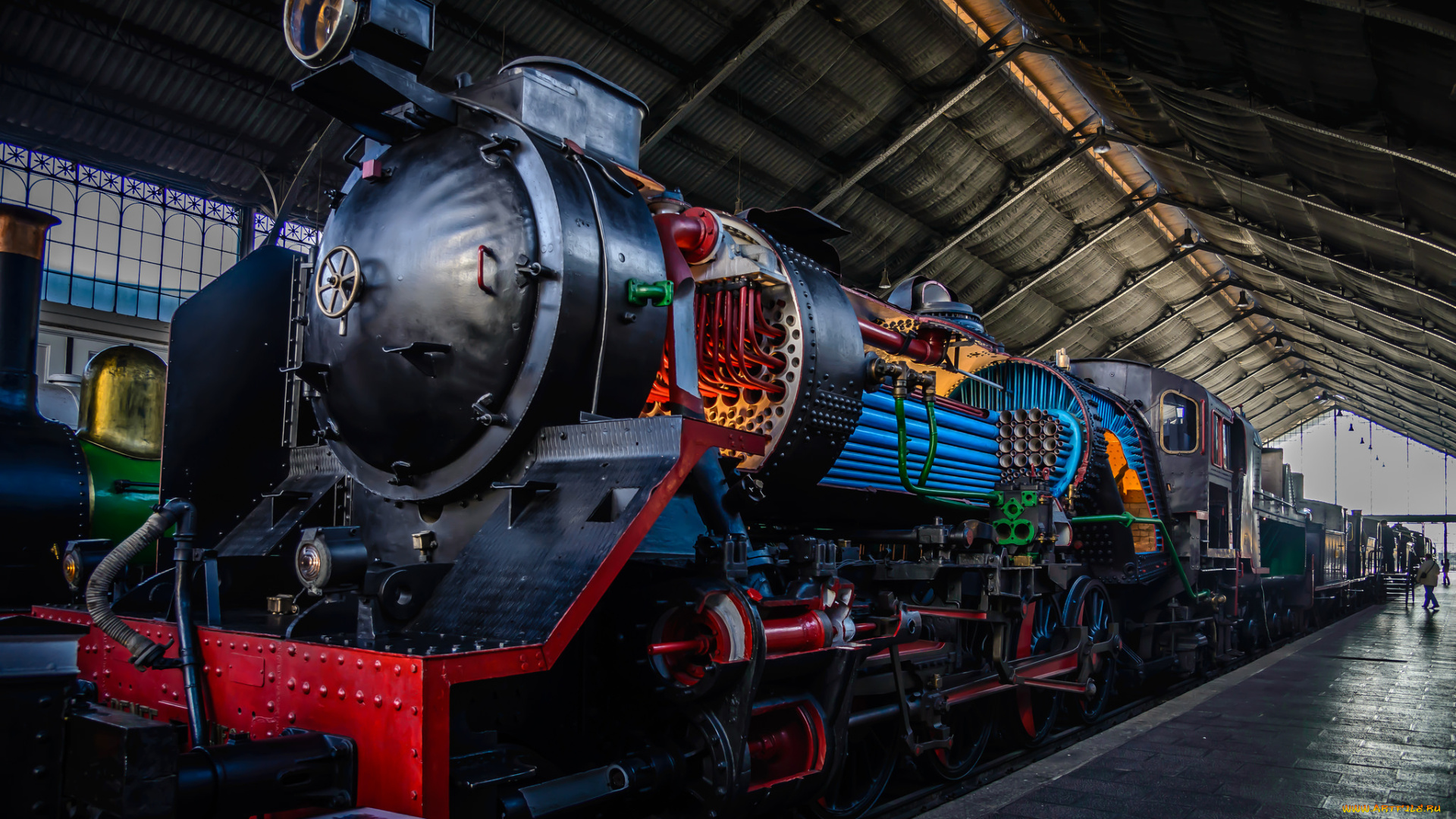 техника, паровозы, рельсы, паровоз