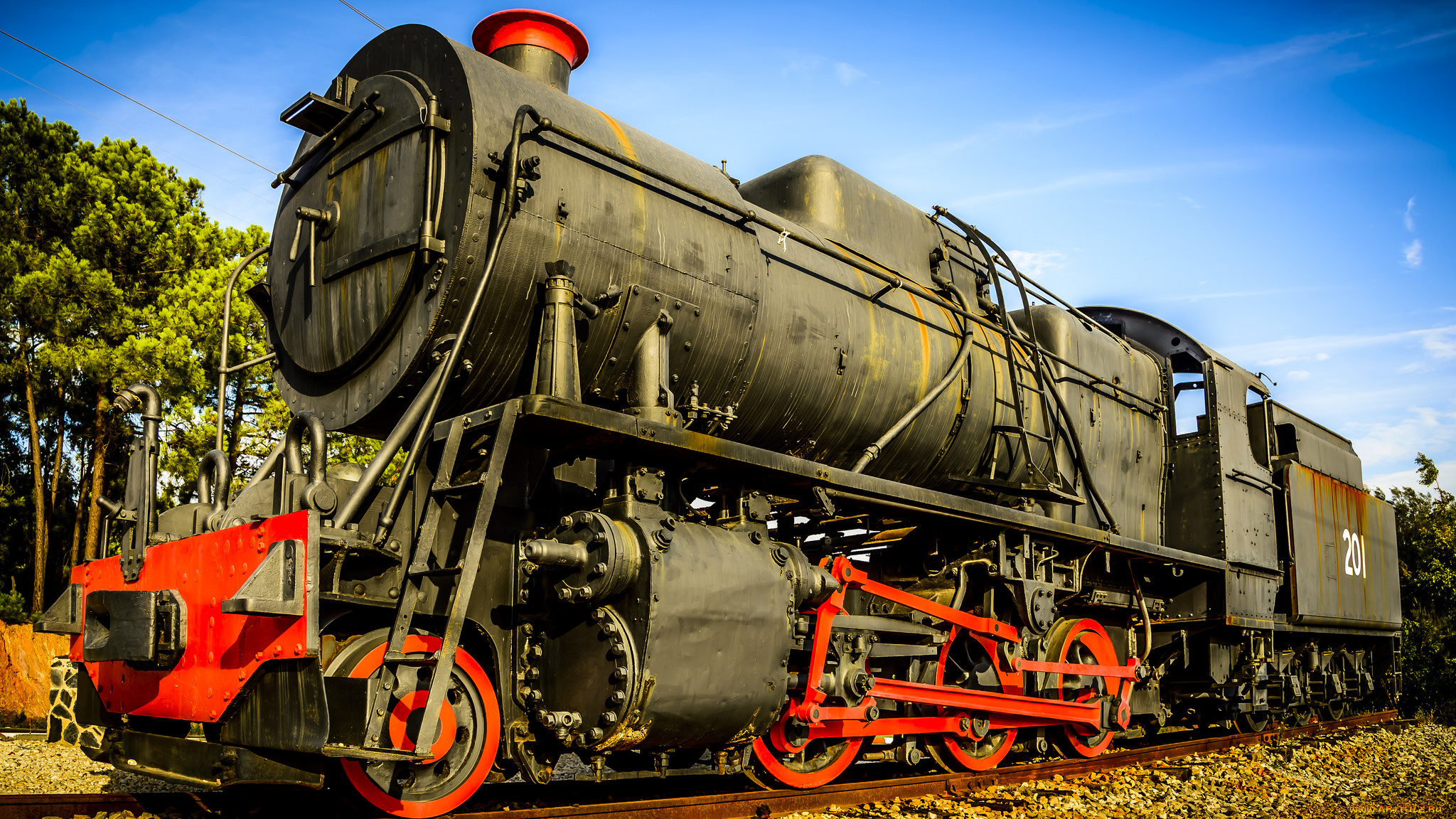 техника, паровозы, рельсы, паровоз