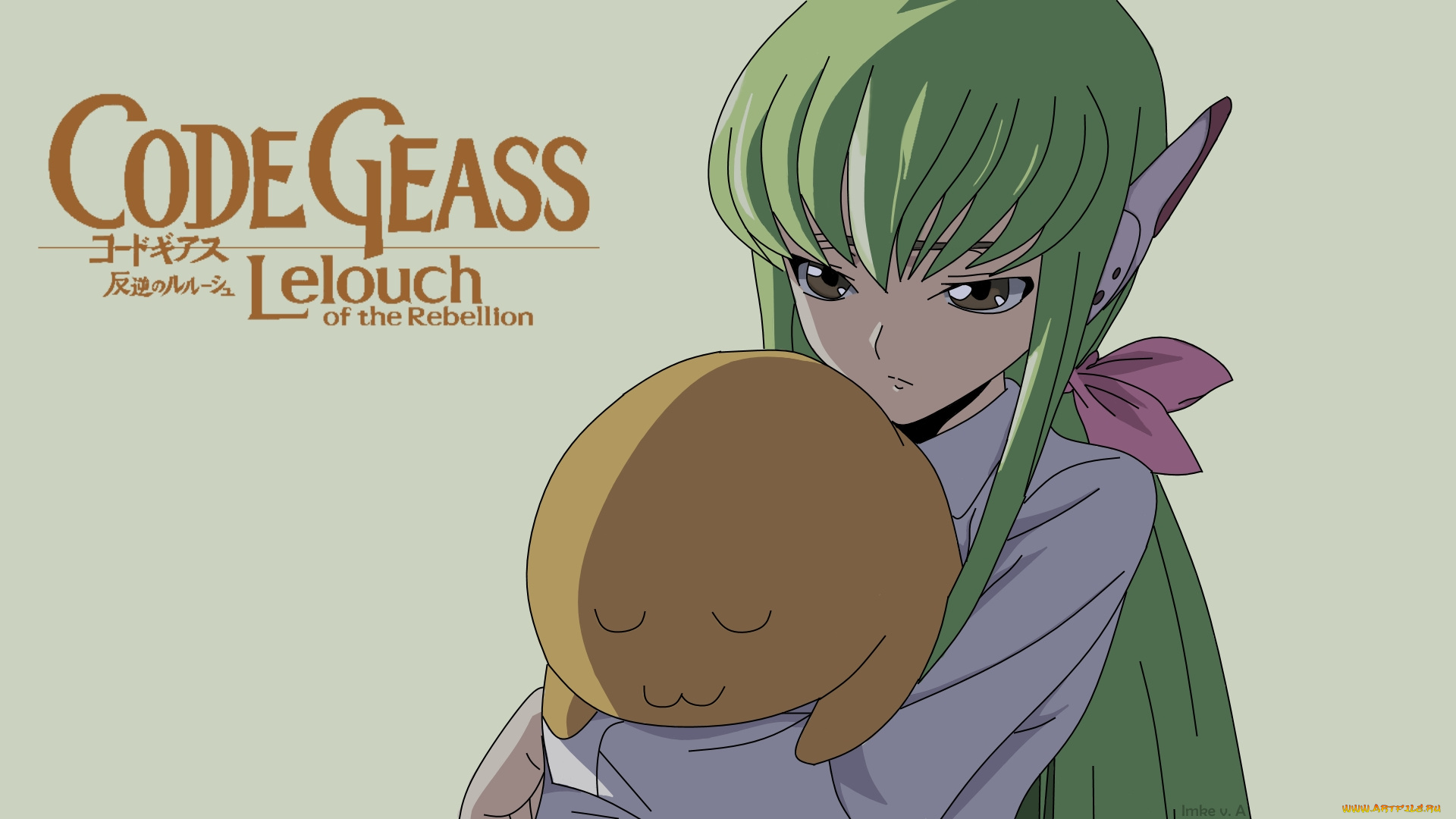 аниме, code, geass, фон, взгляд, девушка