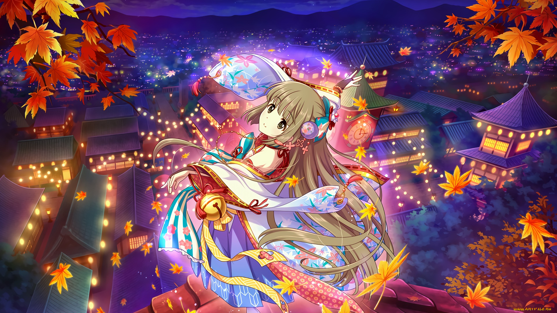 аниме, idolm@ster, фон, взгляд, девушка